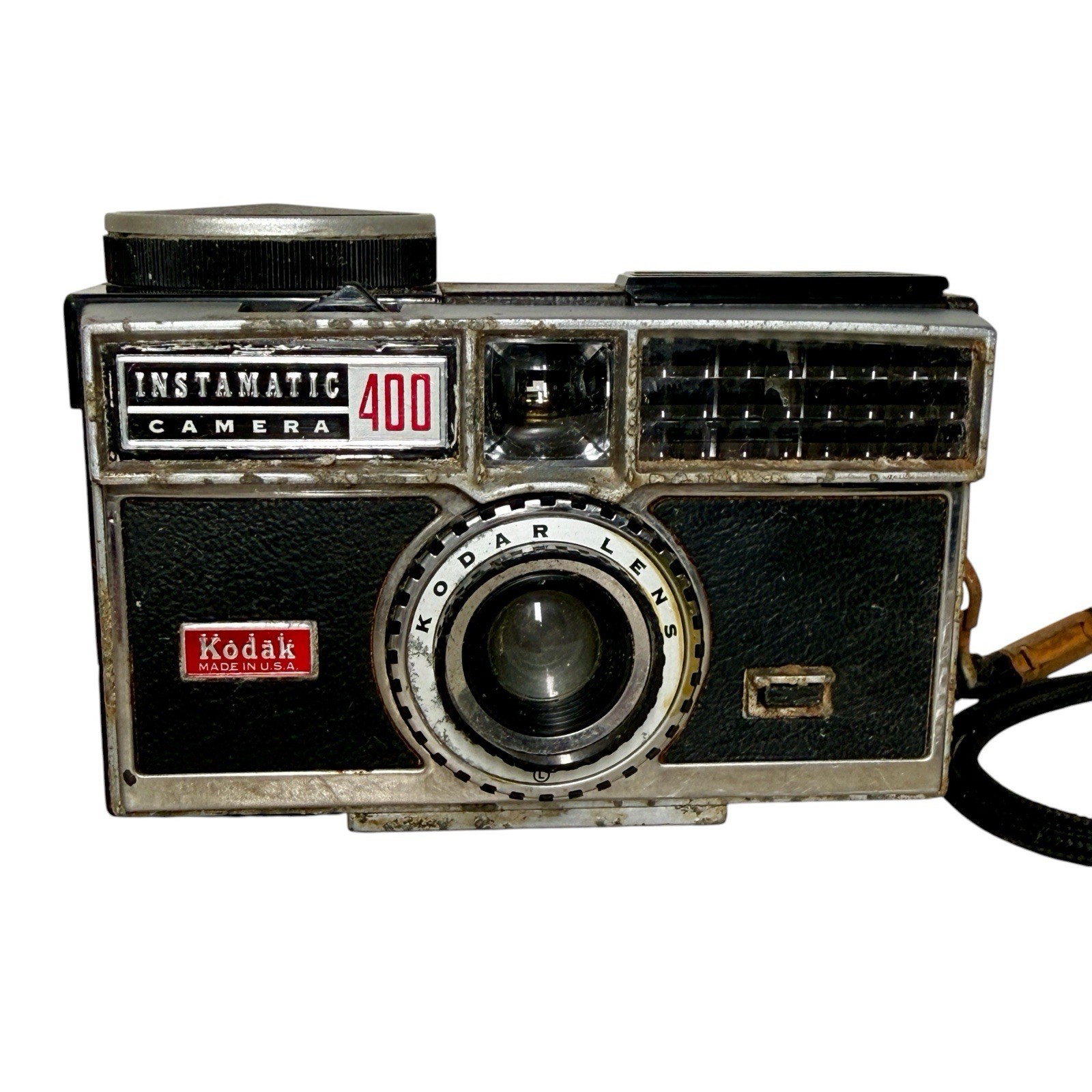 Vintage 1960s Kodak Instamatic 400 Camera Rare Spring Motor Drive Untested