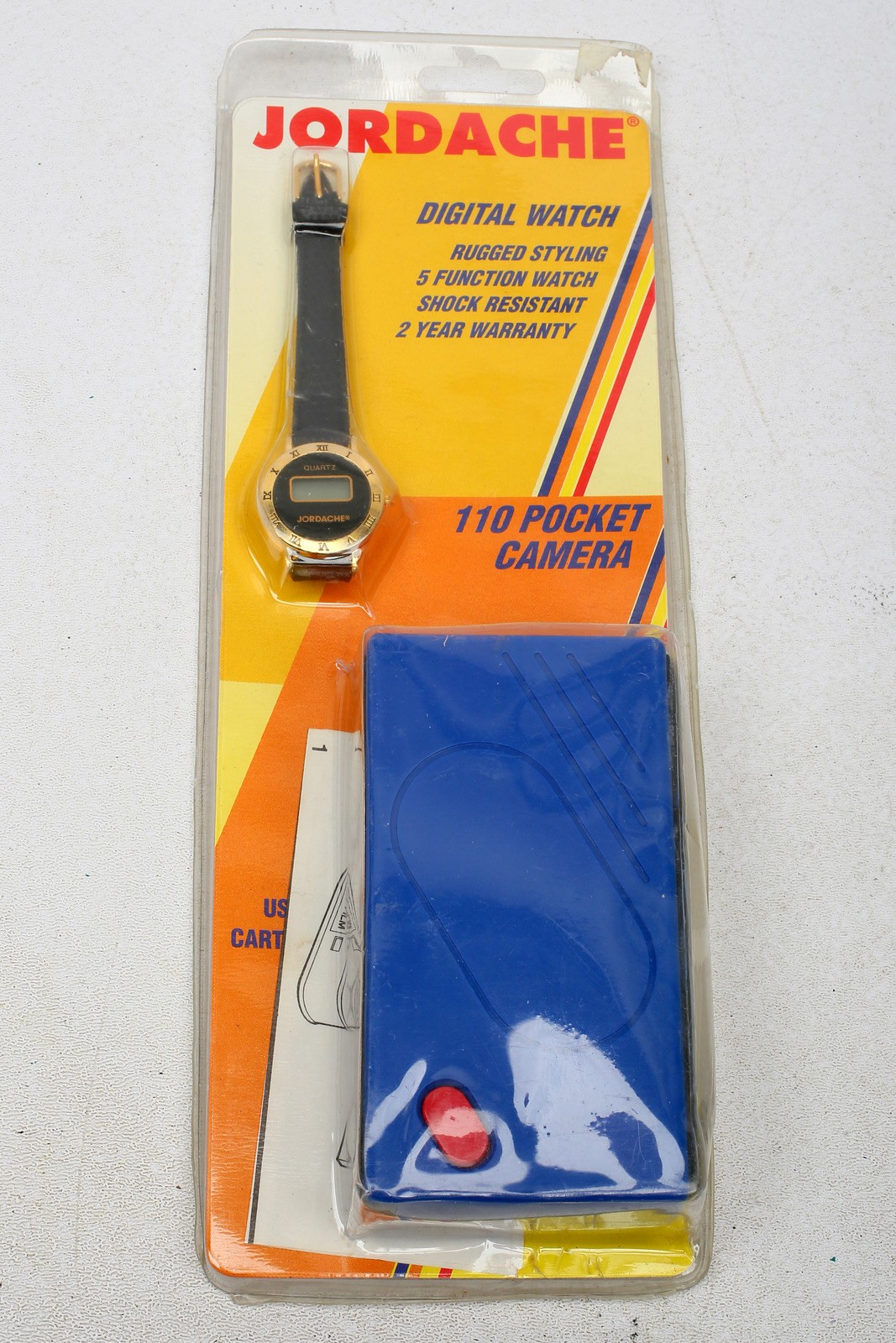 Jordache Digital Watch / 110 pocket camera promotional set+80’s+UnCommon+SEALED