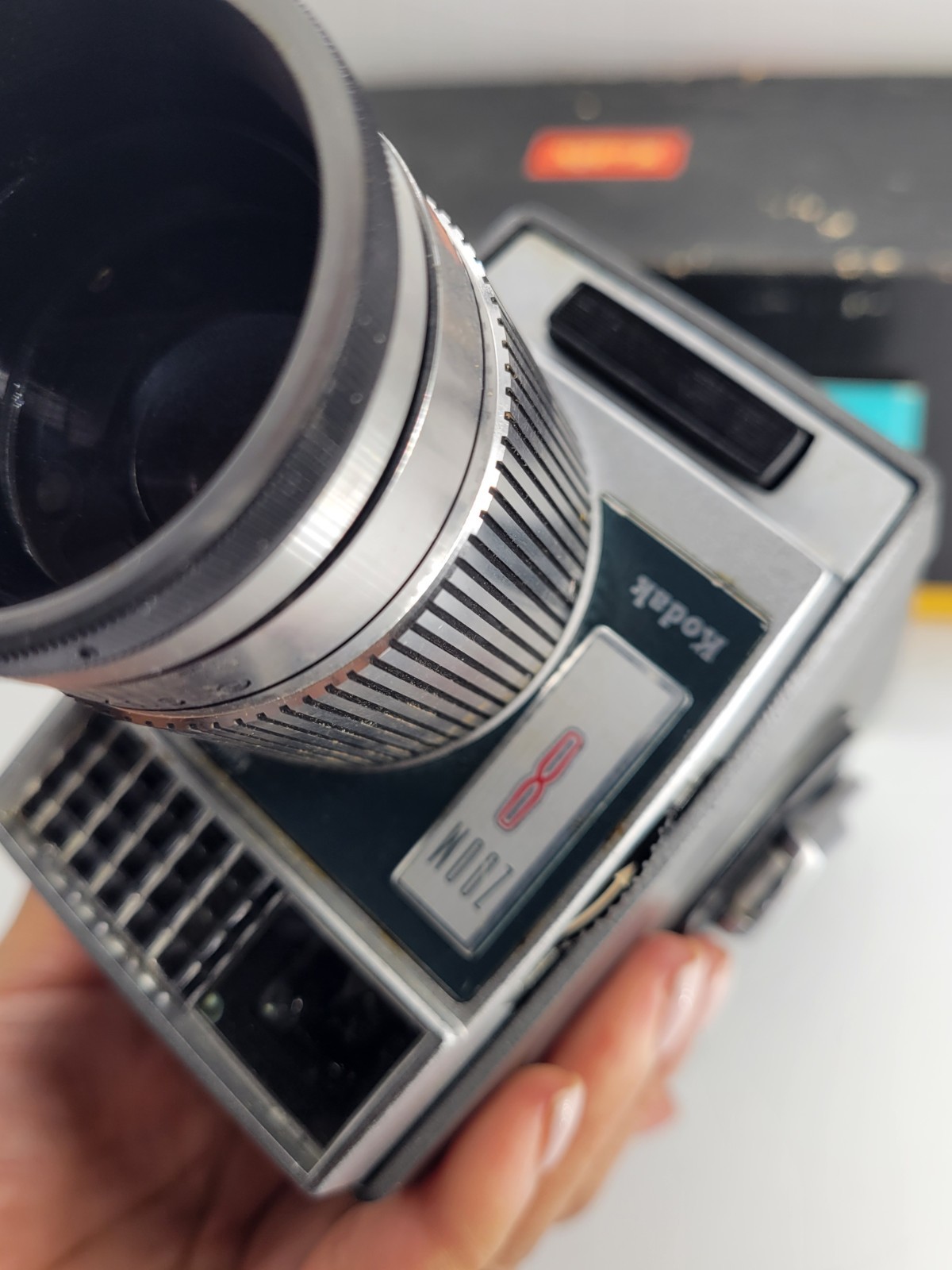 Vintage KODAK Zoom 8 Automatic Movie Heavy Camera Model 2 Untested