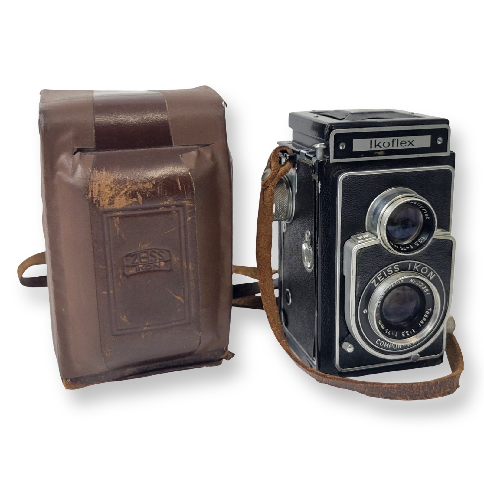 Zeiss Ikon Ikoflex IIa. 855/16 Early Version. Opton Tessar 3.5/75mm Lens
