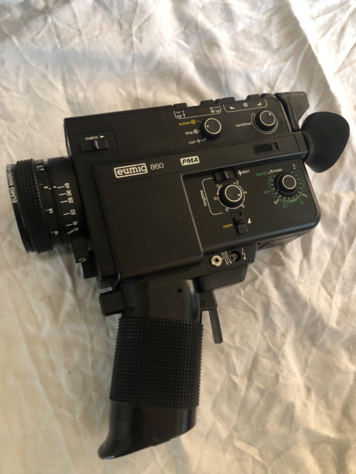 Eumig 860 PMA Super 8 Camera -Motor Runs – SOLD AS-IS