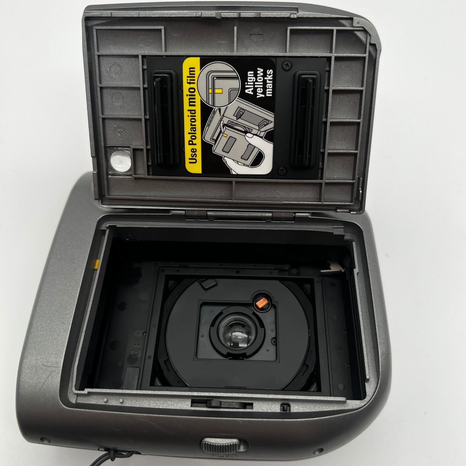 Polaroid Mio 90s Instant Camera Gray Retro Vintage Point Shoot Film Retro