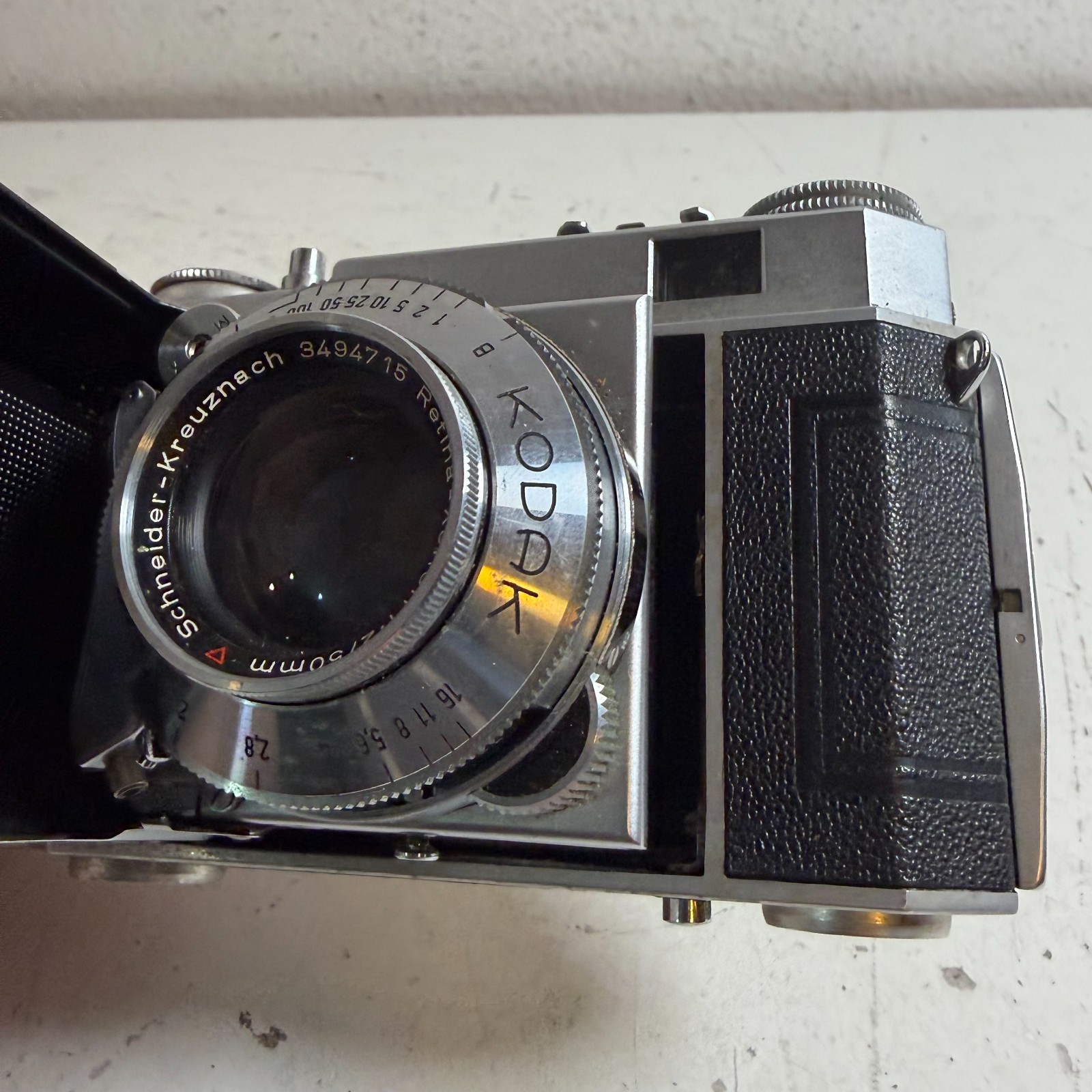 Vintage Kodak Retina IIa Black Compact 35mm Folding Rangefinder Camera