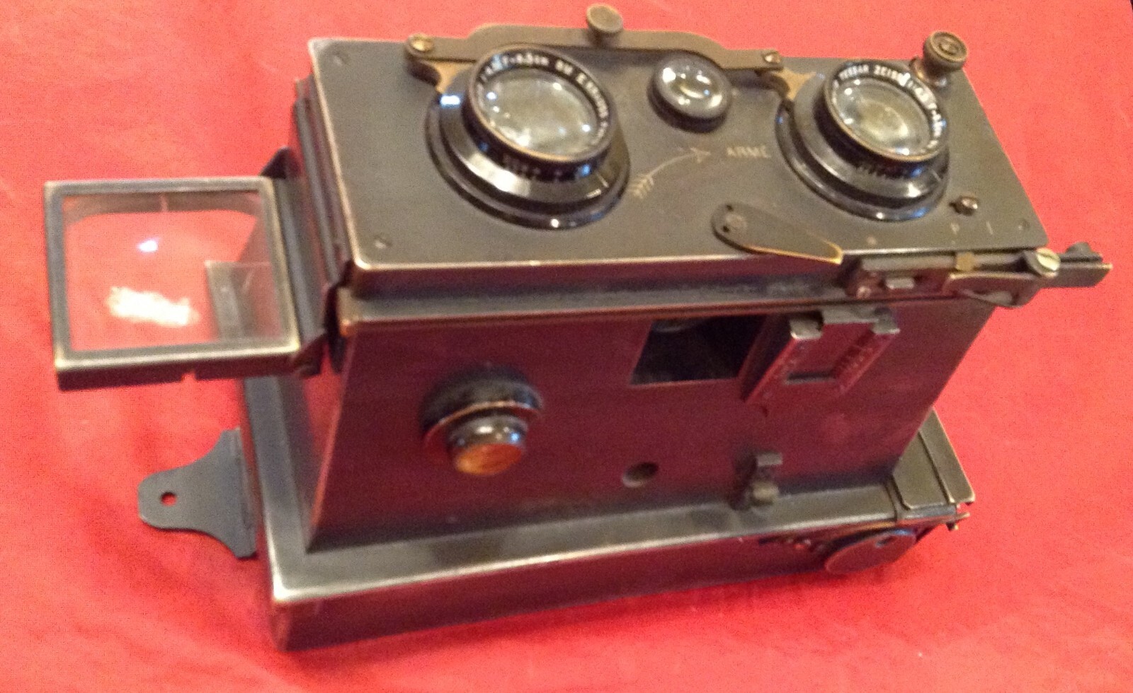 Rare Jules Richard Verascope Stereoscopic Camera w Tessar Zeiss Lenses – France