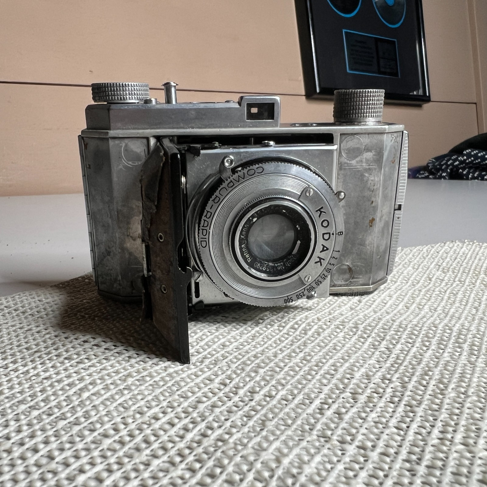 Vintage Kodak Retina Folding Camera Compur Rapid Lens Made in Germany AS-IS