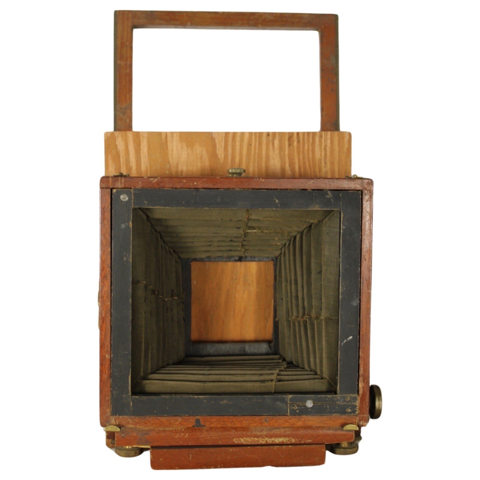 Vintage Antique 1800s Seneca View Box Camera Wood & Brass 16×9″ for Parts Repair