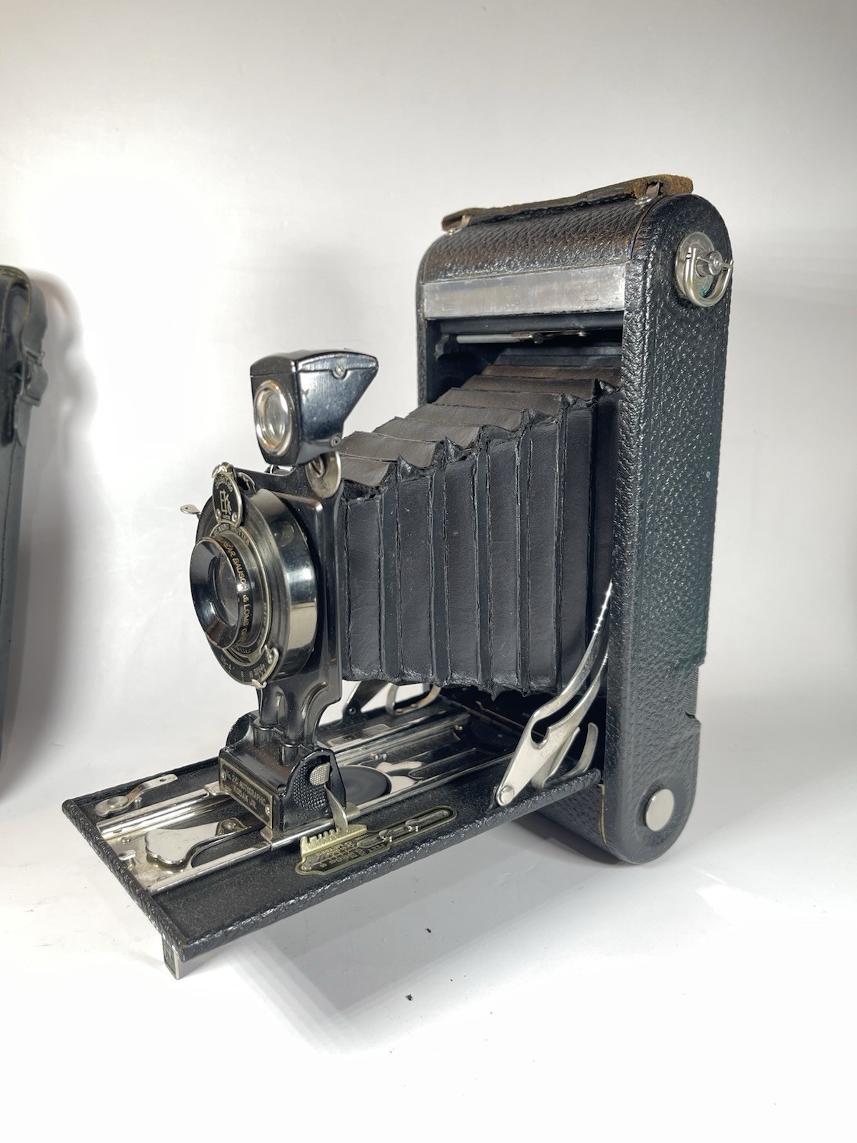 Antique 1920 Kodak No. 2C Autographic Jr Camera Bausch Lomb Lens w/ Case