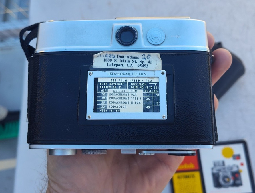 VTG Kodak Automatic 35F 35mm film camera Kodak Ektanar 44mm f:2.8mm lens