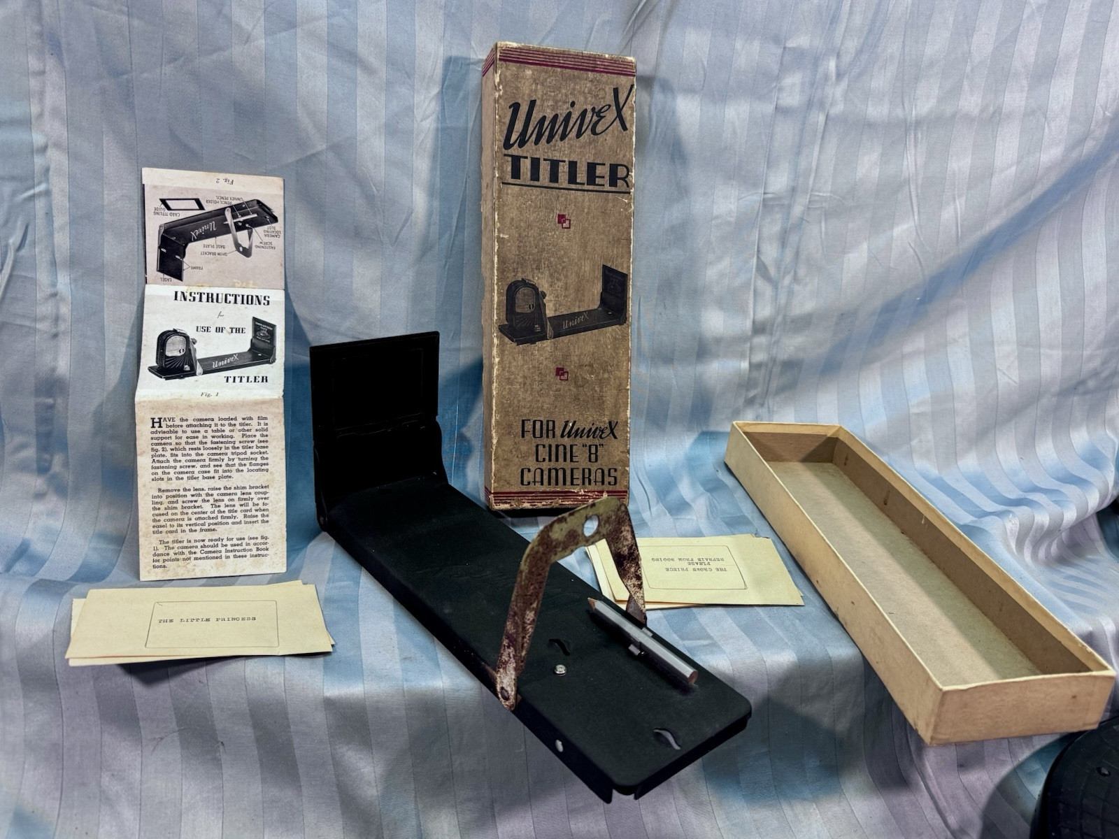 Vintage Univex Titler For Cine “8” 8mm Movie Cameras With Box 1938