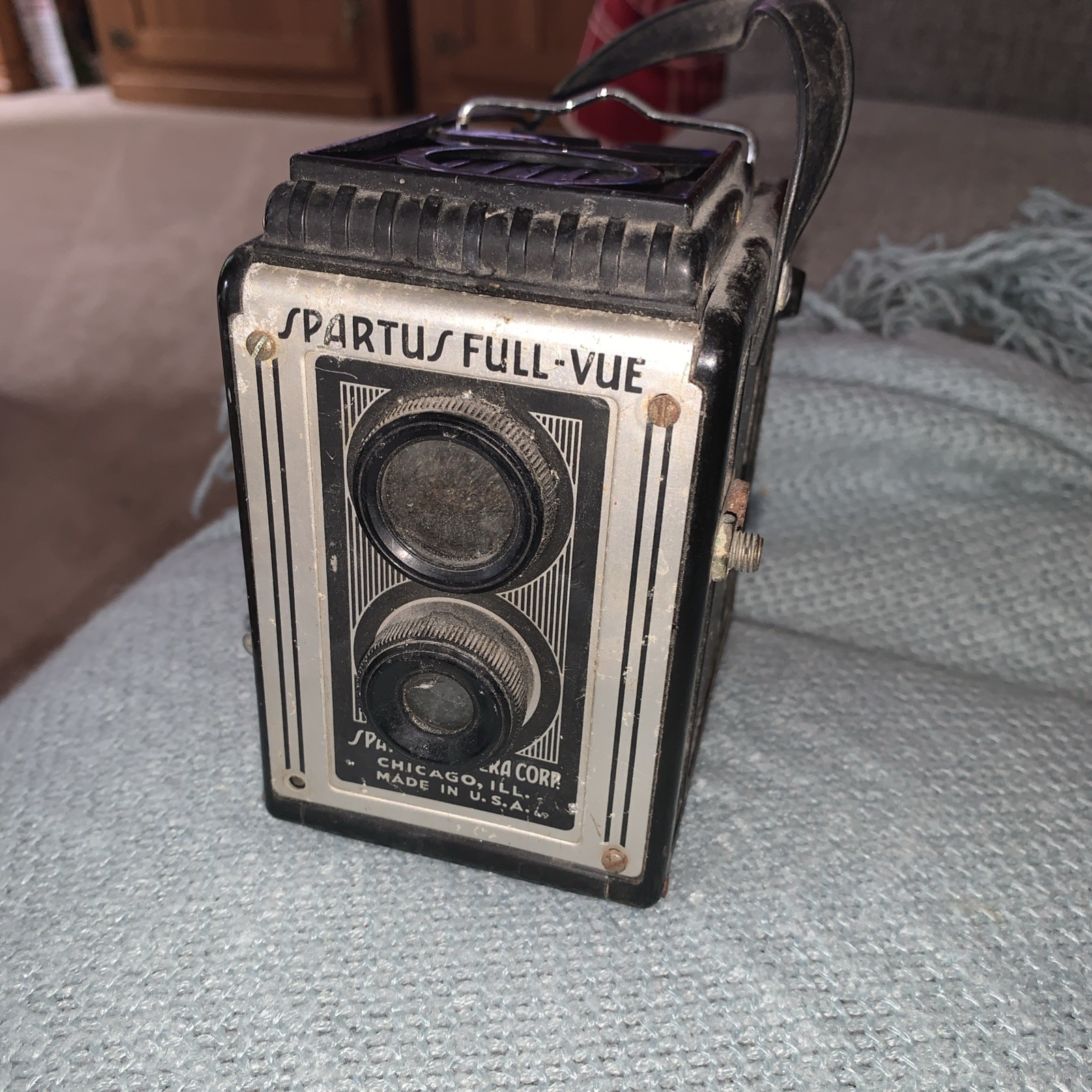 Spartus 120 TLR Camera Full-Vue made in USA vintage Untested