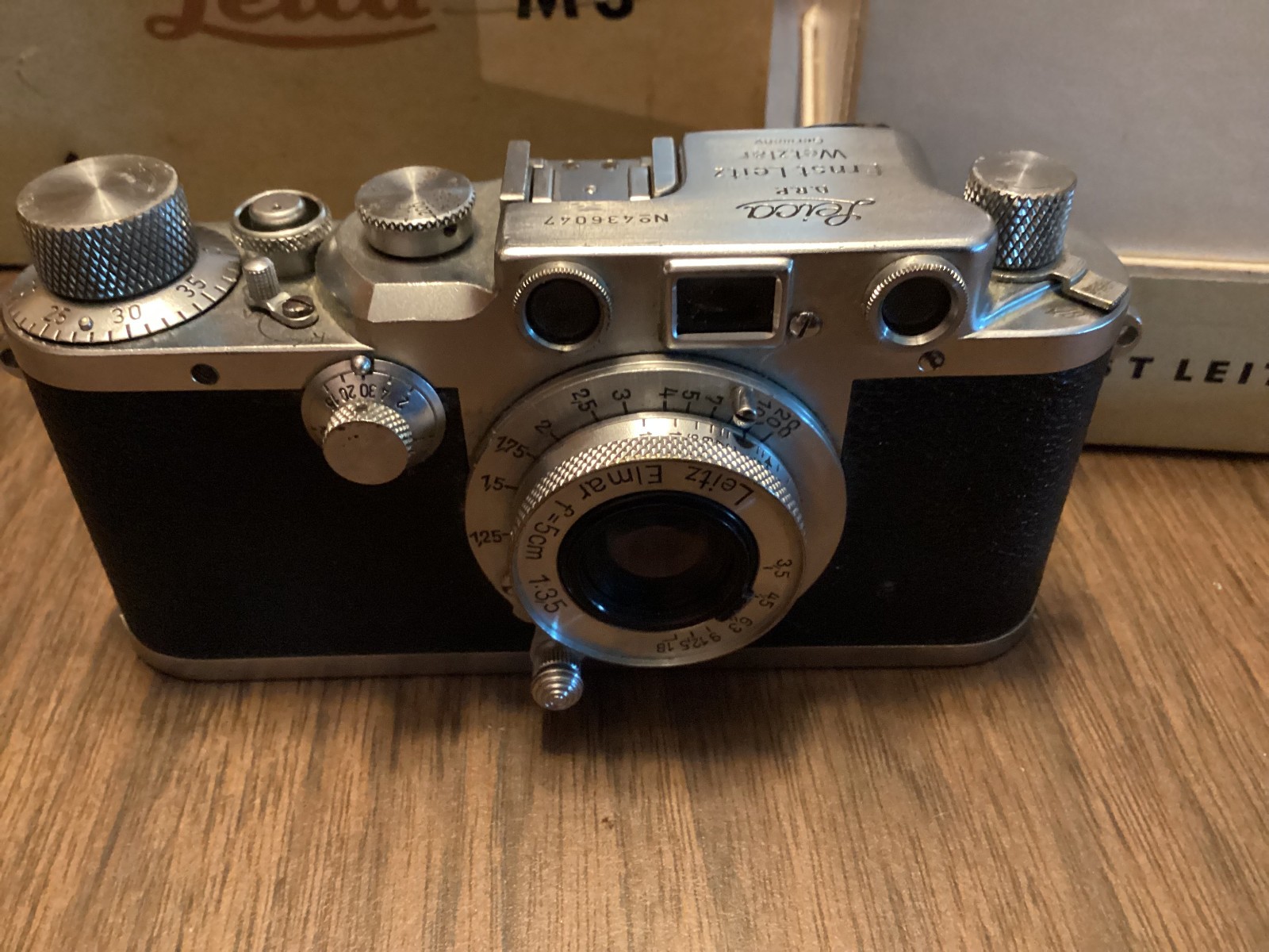1946-47 Leica IIIc Rangefinder Camera Leitz Summar 5cm f/2