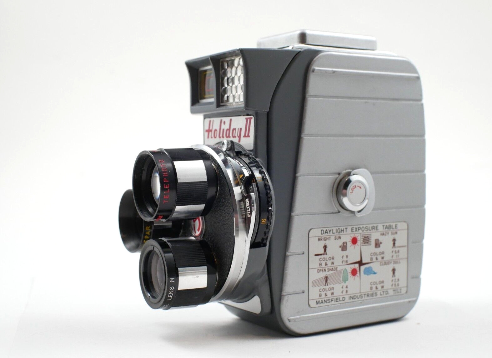 Mansfield Holiday II 8mm Movie Camera. Open-box condition! Fully Functional