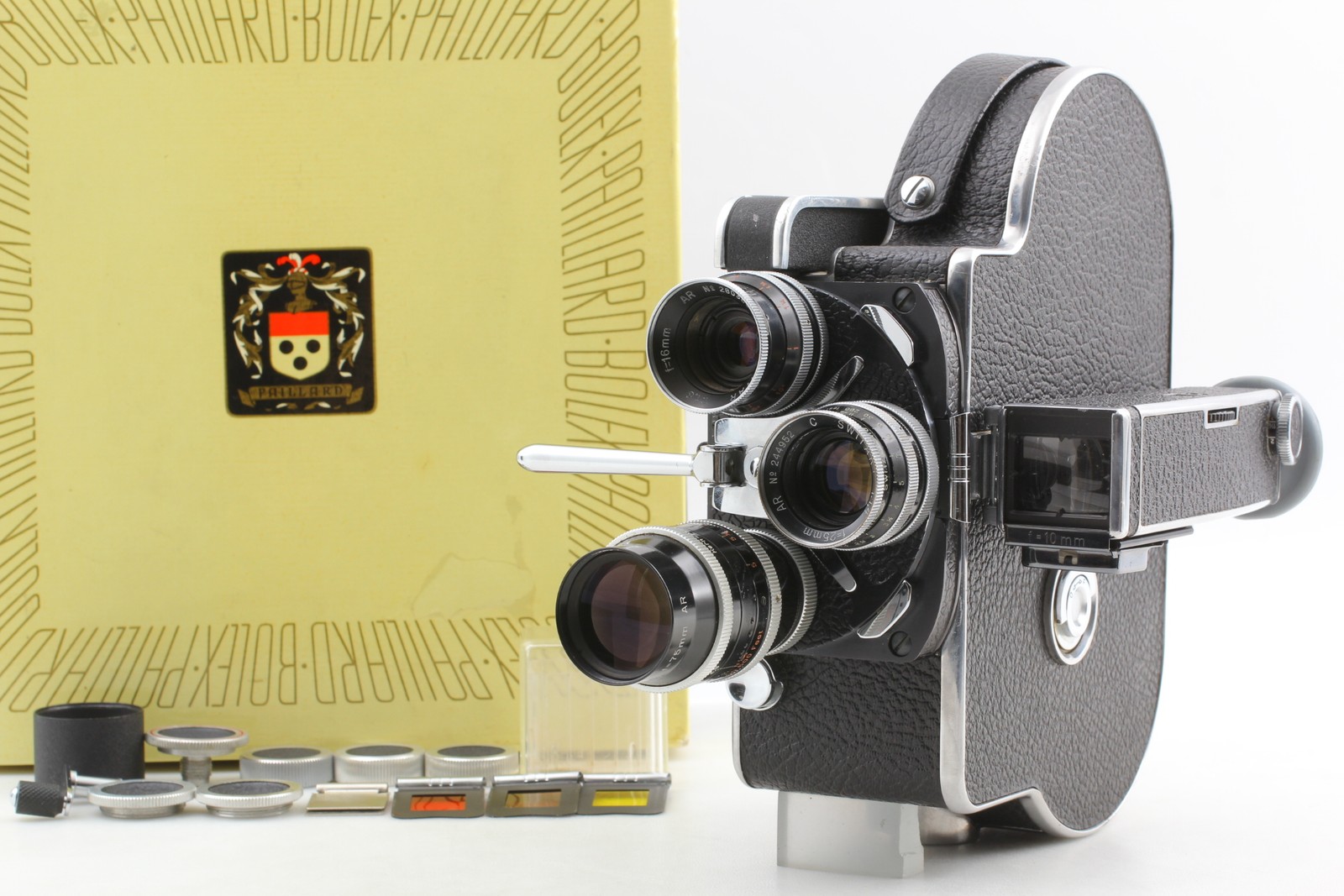 MINT Box Bolex H16 Reflex Rex-1 Cine Film Movie Camera Switar 3x Lens From JAPAN
