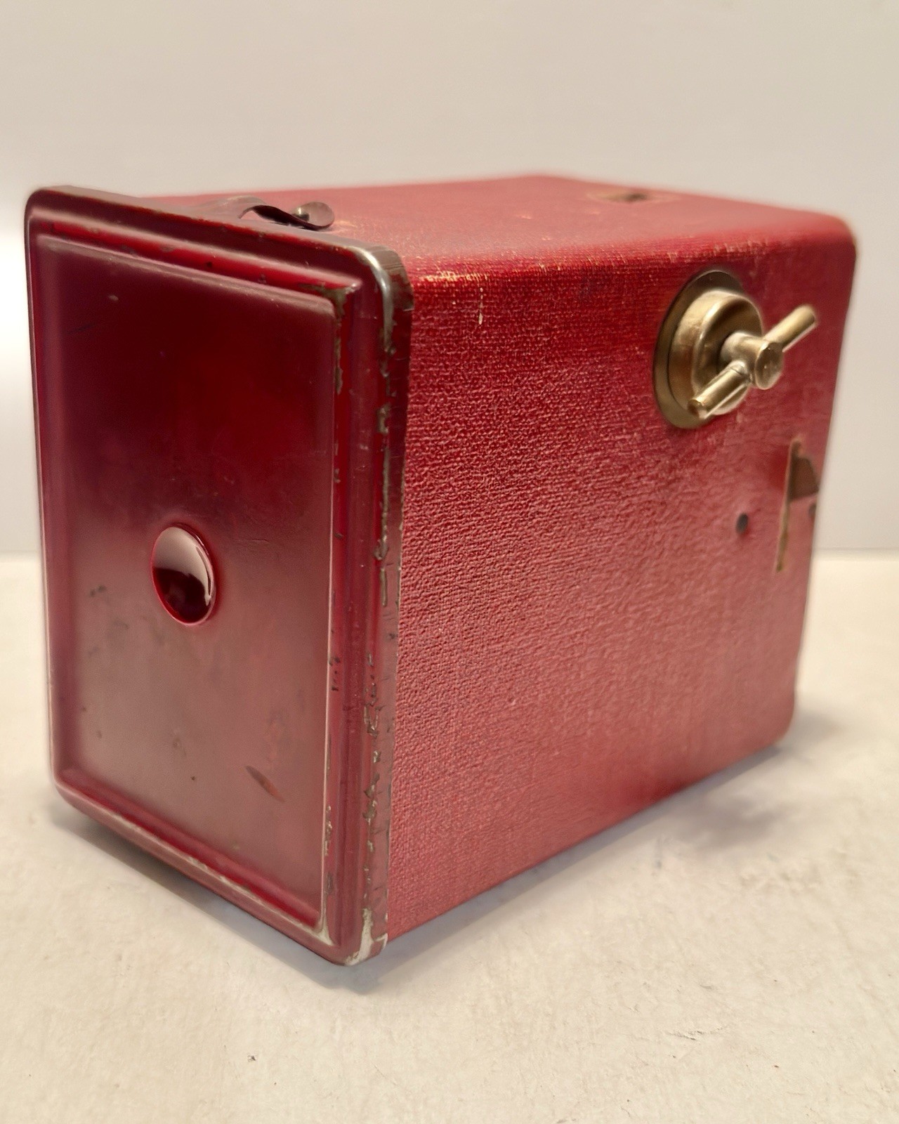 C. 1910 AGFA ANSCO Red Box 127 roll film Camera Red Ex.