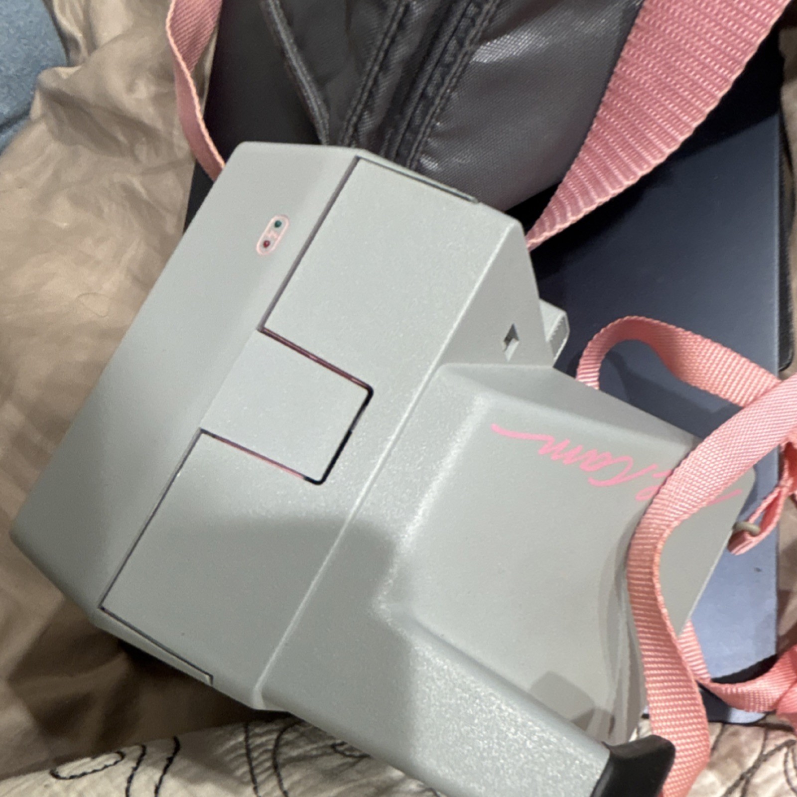 Polaroid Cool Cam 600 Vintage Instant Camera Gray and Pink Classic Gray Pink