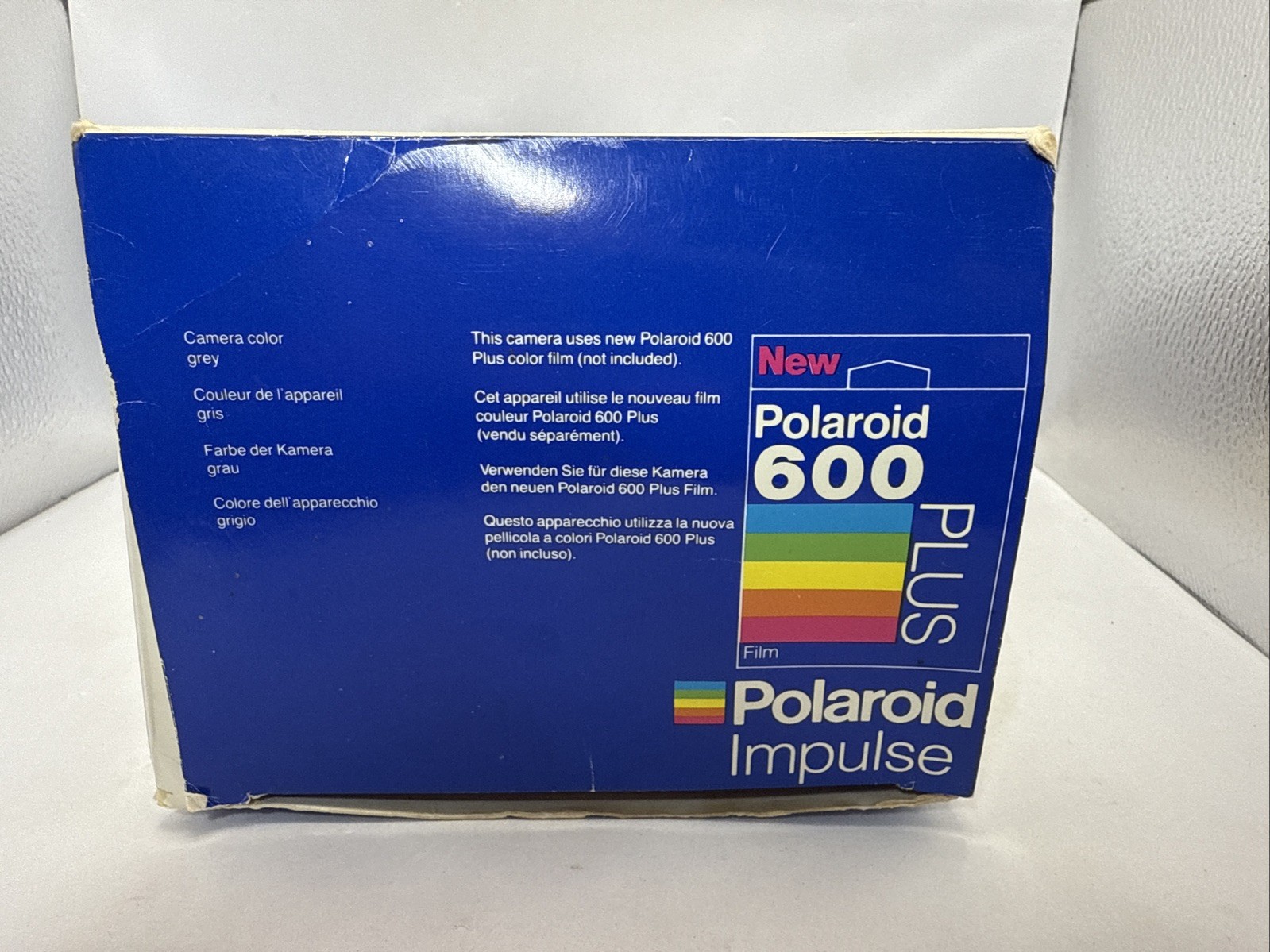Polaroid Impulse Flash Instant Camera Black Gray Photography Vtg 80s 90s