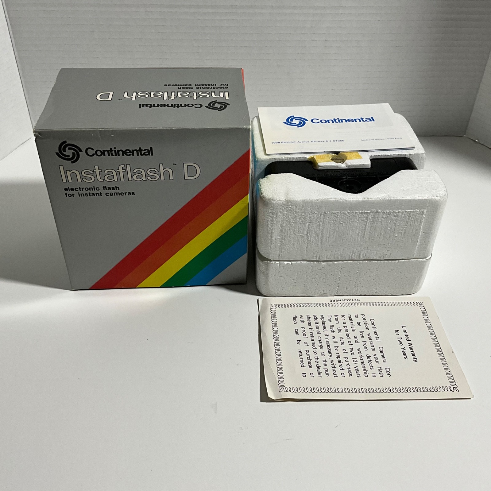 Vintage Continental Instaflash D Electronic Flash Unit for Polaroid Kodak NIB