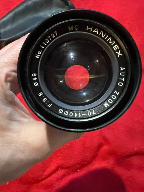 Vintage Hanimex Zoom 70-140mm f/3.8 Lens Untested As Is For Parts Not working