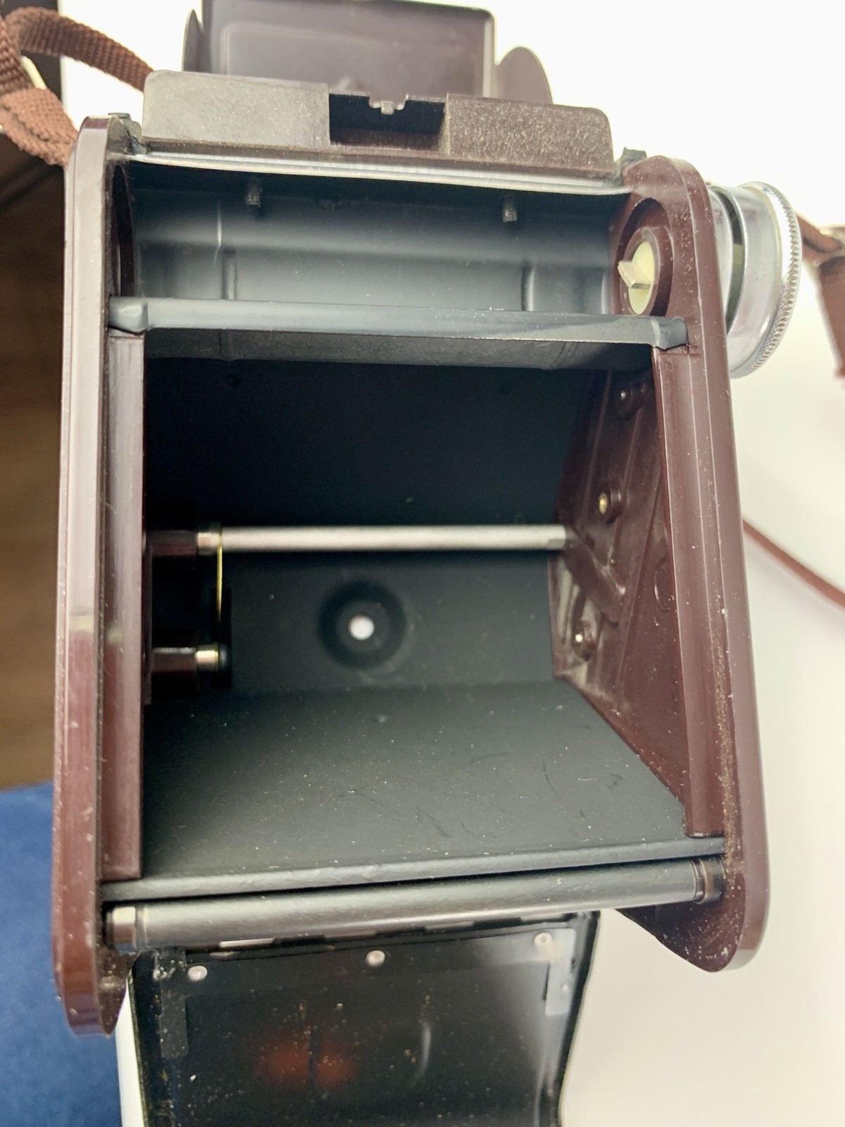 Vintage Kodak Duaflex IV Camera w/Kodet Lens & Strap – Untested, Working Shutter