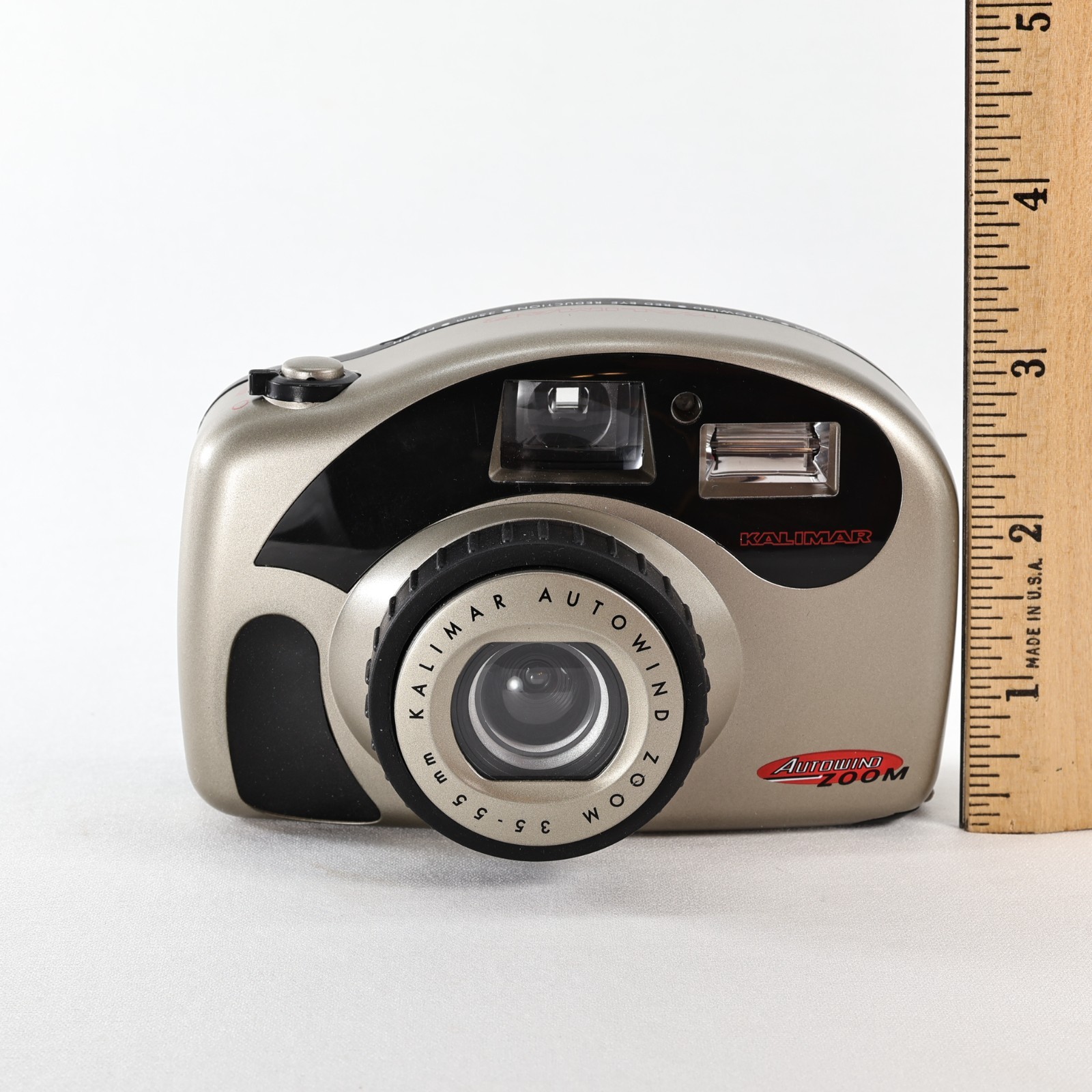 Kalimar AutoWind Zoom 35–55mm 35mm Film Camera – Tested, Flash Works