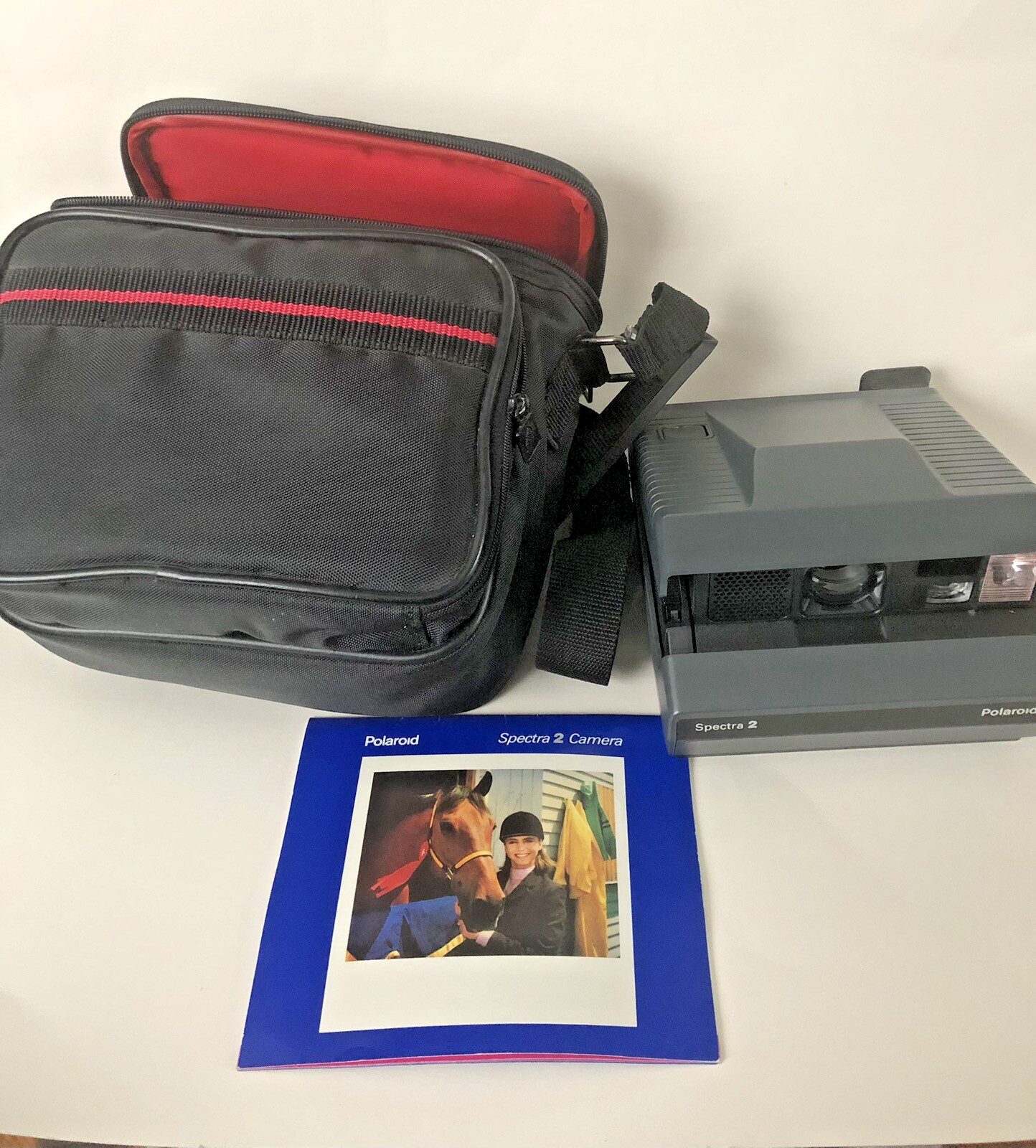 Vintage POLAROID Spectra 2 System Instant Film Camera (Untested, Parts) W/ Case