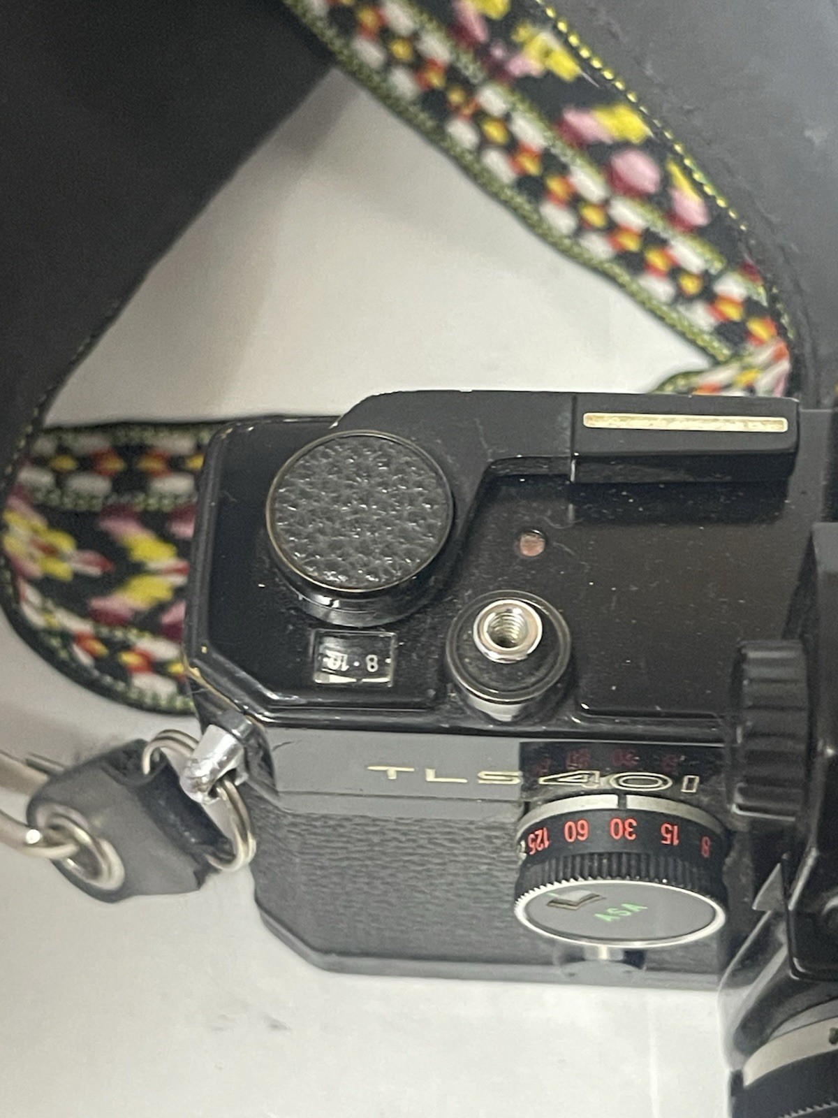 RICOH TLS 401 35mm SLR Film Vintage Camera w/Auto Rikenon f/1.7 55mm Lens