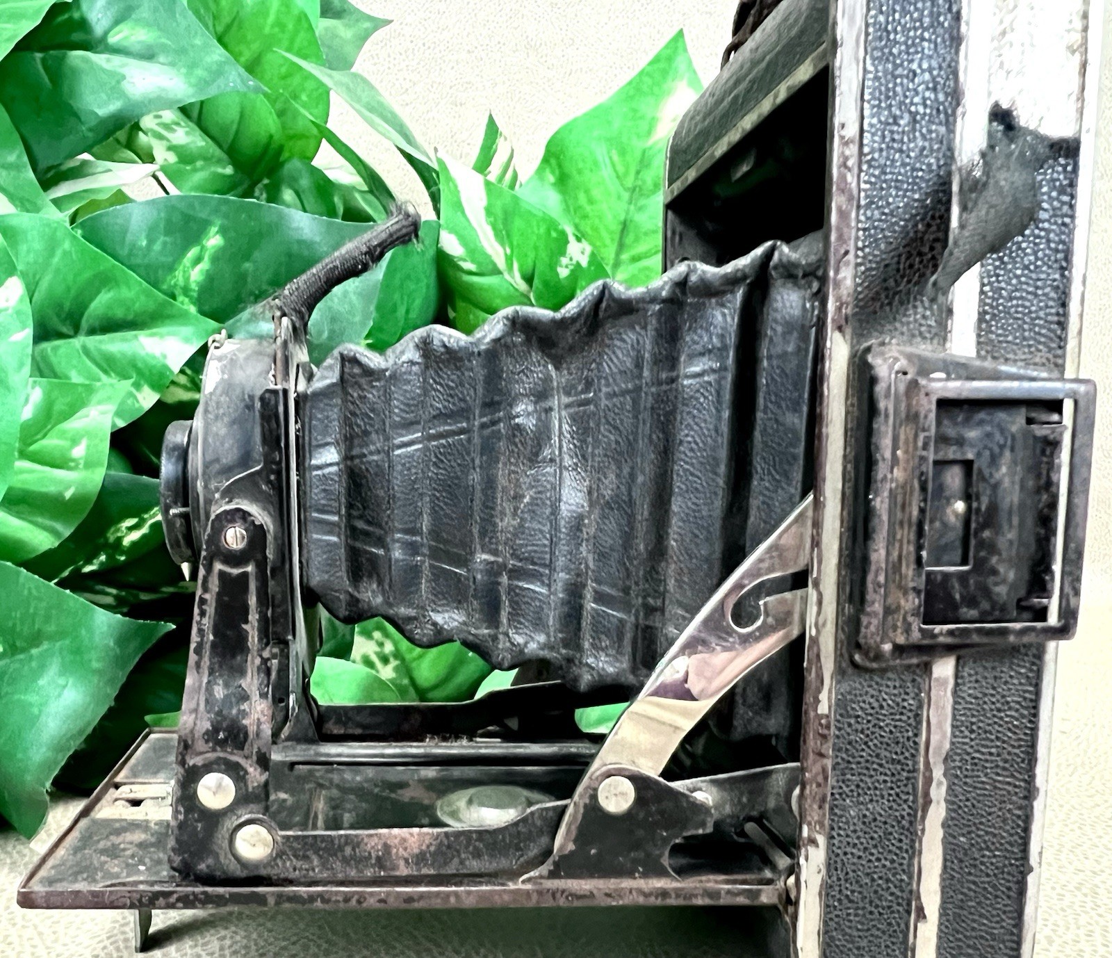 Welta Symbol Folding Camera W/ Weltar Anastigmat 1:7.7 Singlo – Parts or Display