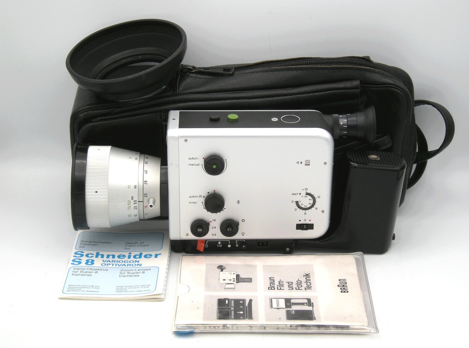 Analog S8 camera BRAUN NIZO 801 Macro with VARIOGON 1,8/7-80 mm + CASE