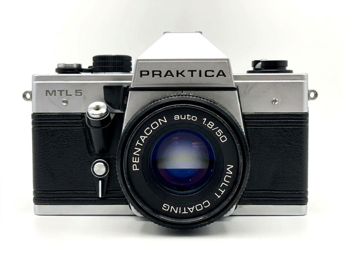 Praktica MTL 5 Silber 35mm Pentacon + Pentacon 50mm f/1.8 Kit Analog SLR Good