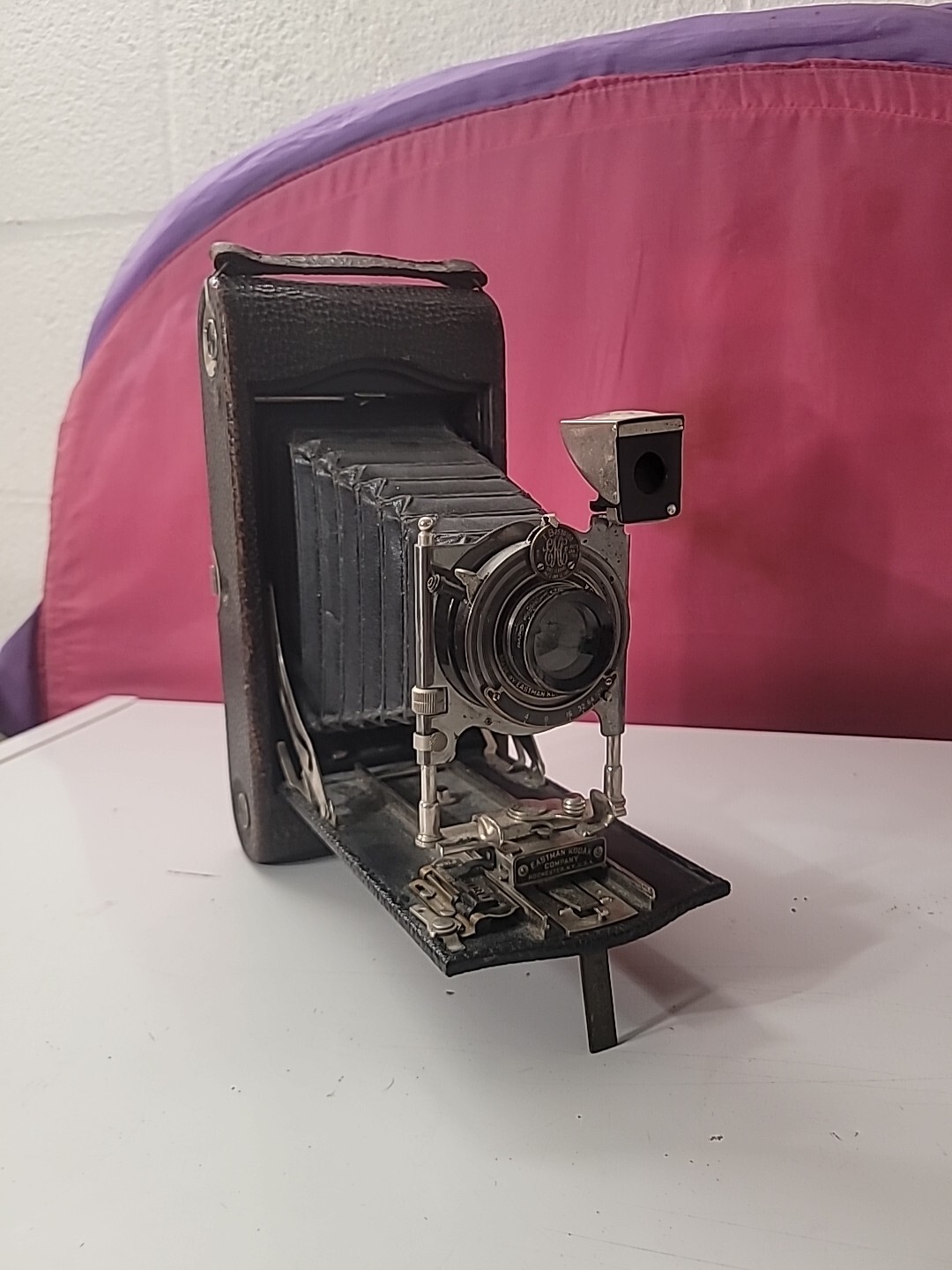 Vintage Kodak Eastman Brown No.3A Pocket Folding Camera w/ Kodar 131mm F7.9 Lens