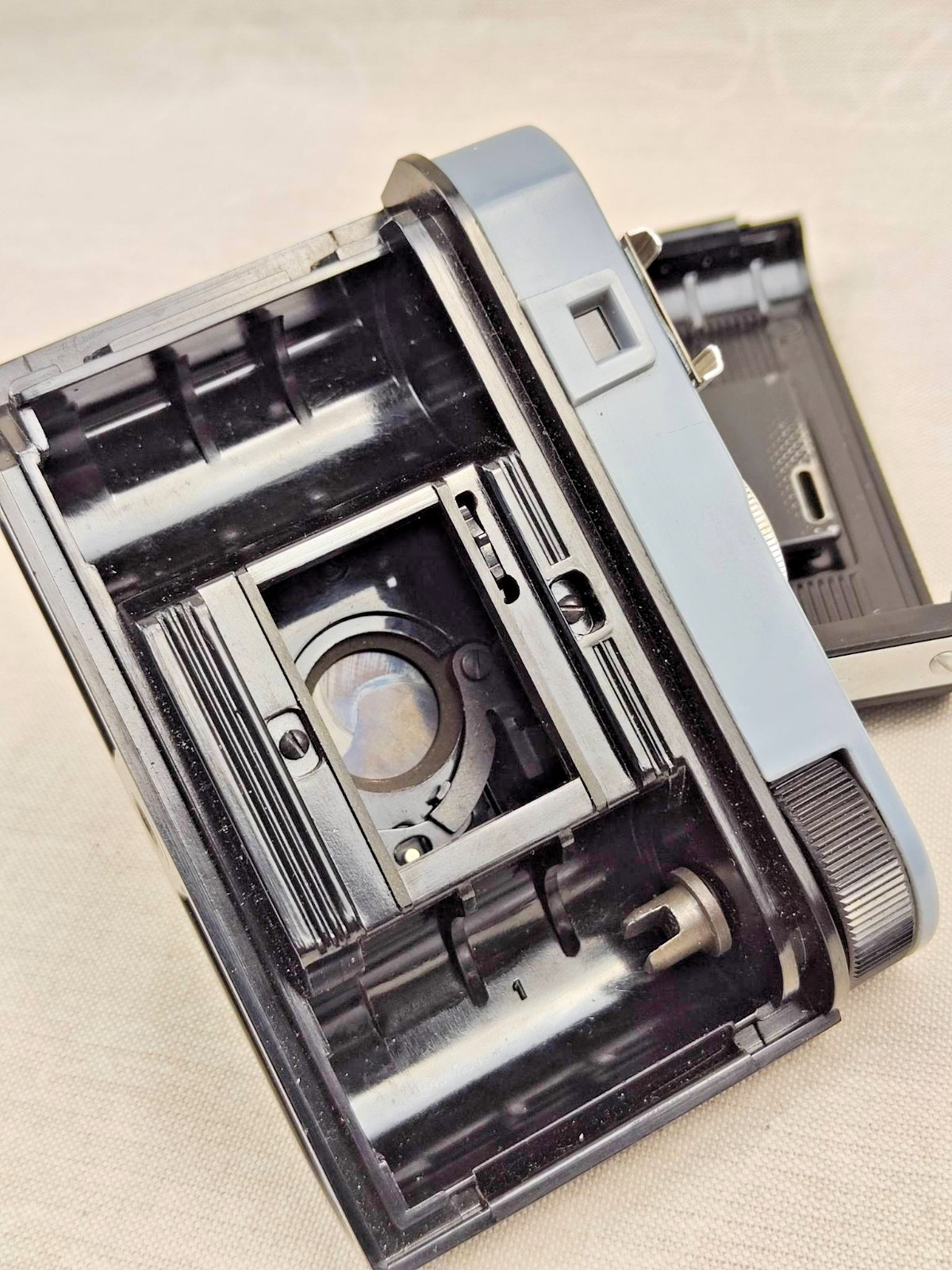 The Soviet scale camera “Smena-7” manufactured by the LOMO association
