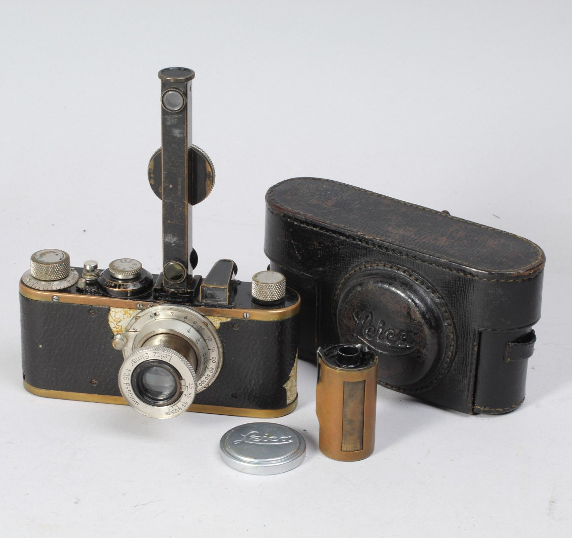 1931 LEICA 1 MODEL C NON-STANDARD W 5CM ELMAR & FOFER RANGEFINDER FILM TESTED