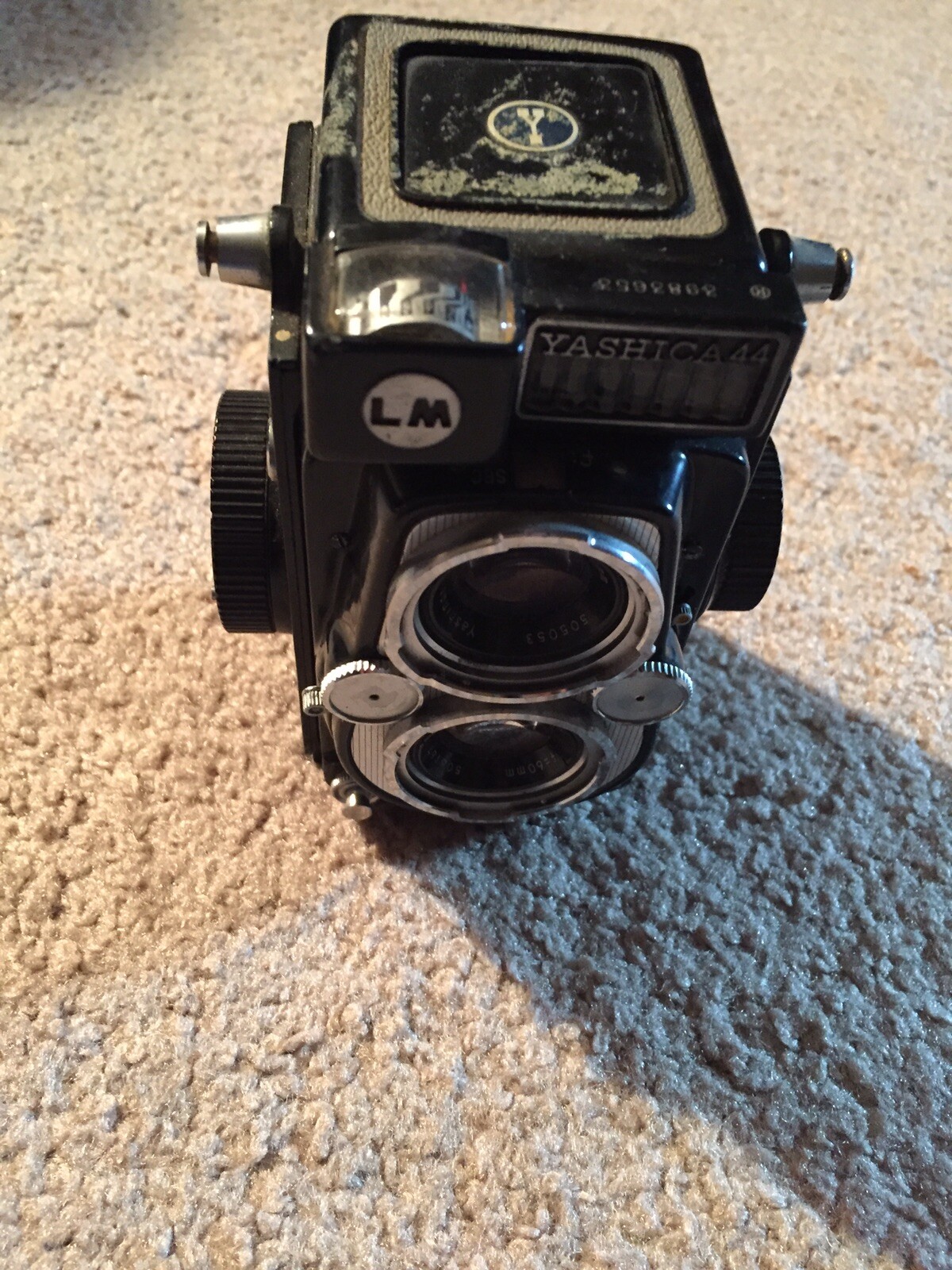 VINTAGE YASHICA 44 LM TWIN REFLEX 60mm 3.5 LENS 127 FILM CAMERA