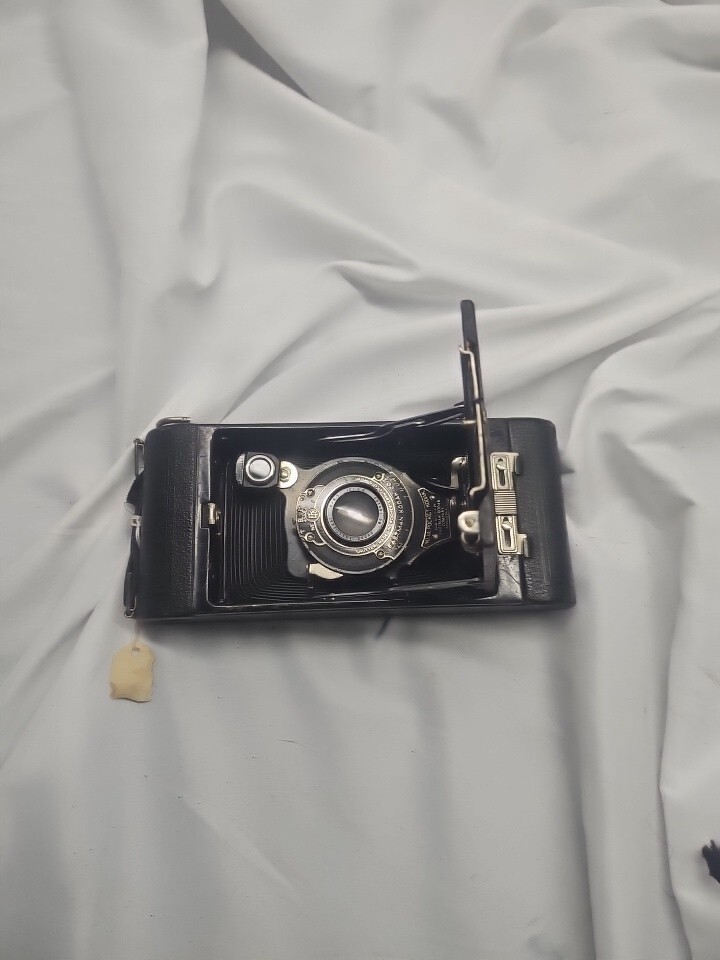 ANTIQUE VINTAGE KODAK NO.1A BLACK POCKET KODAK JUNIOR CAMERA 1926-31