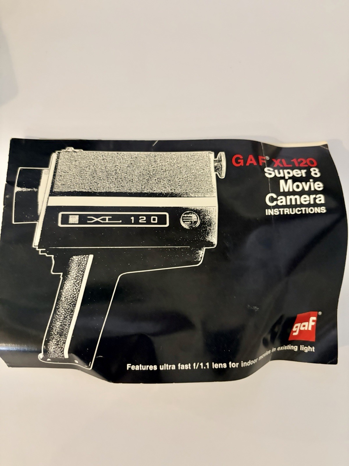 Vintage 1970s GAF XL 120 Super 8 Movie Camera W/ Original Box/Manual UNTESTED