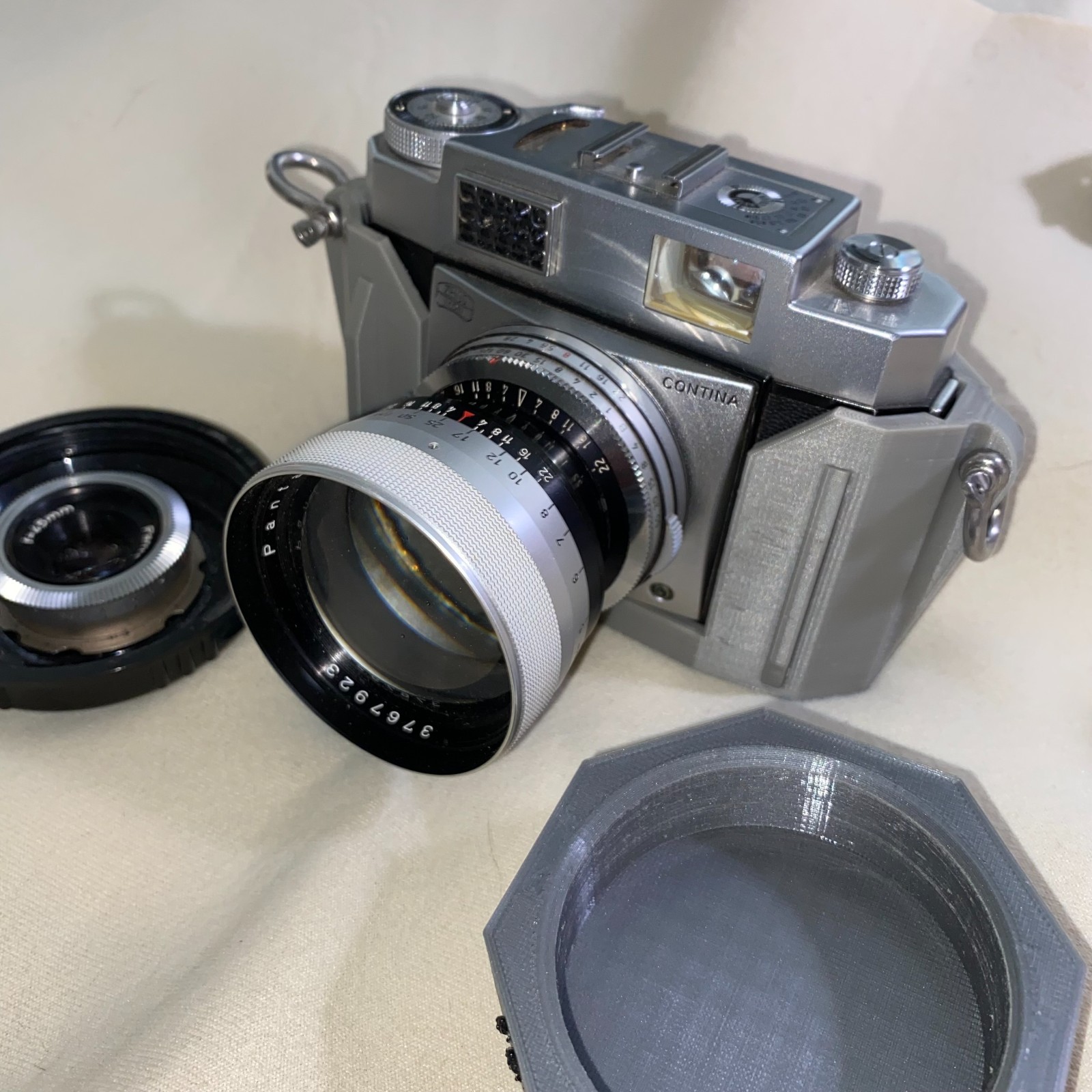 Zeiss Ikon Contina-matic III 35mm film camera with two lenses