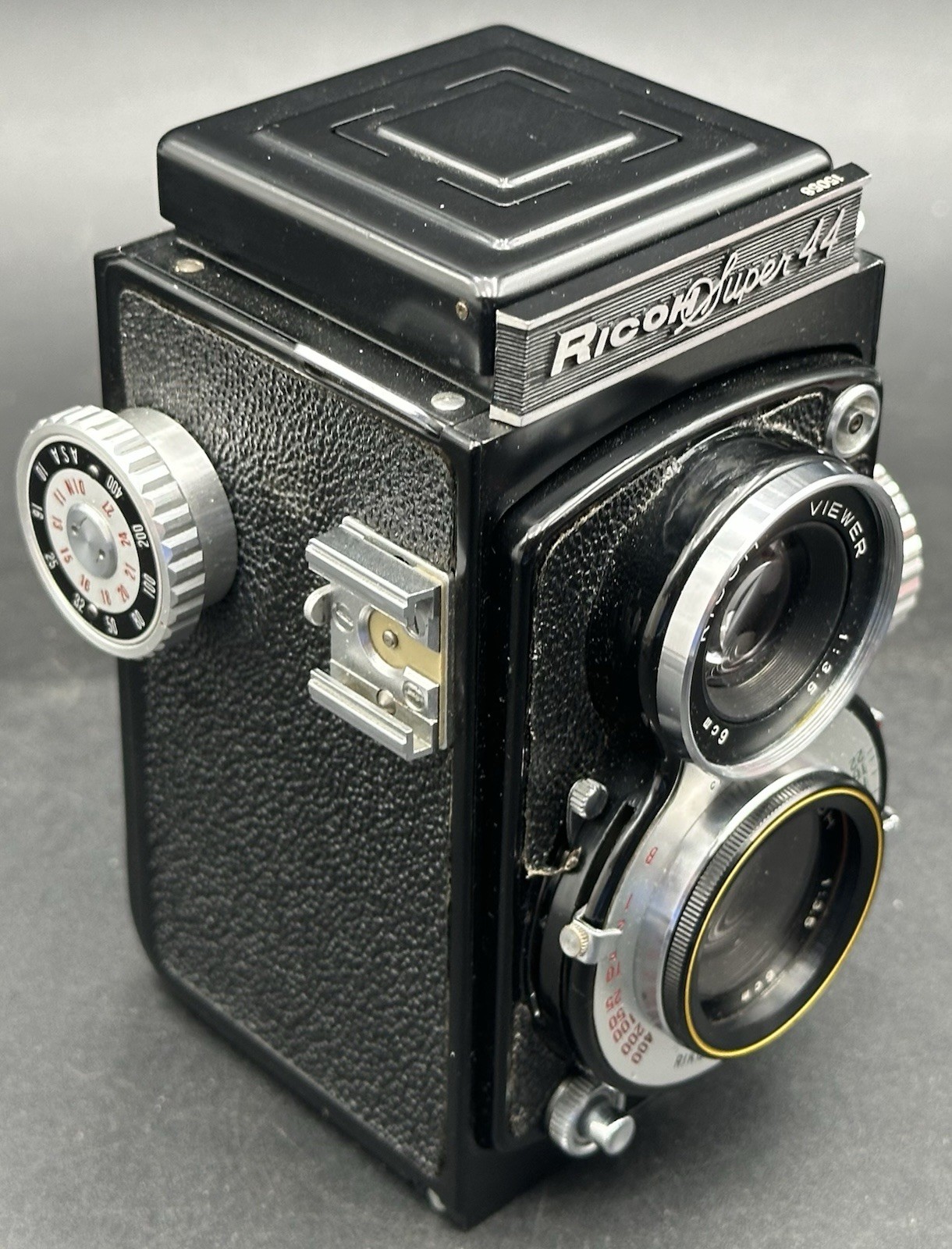 Vintage Ricoh Super 44 TLR Film Camera 4×4 Japan Riken