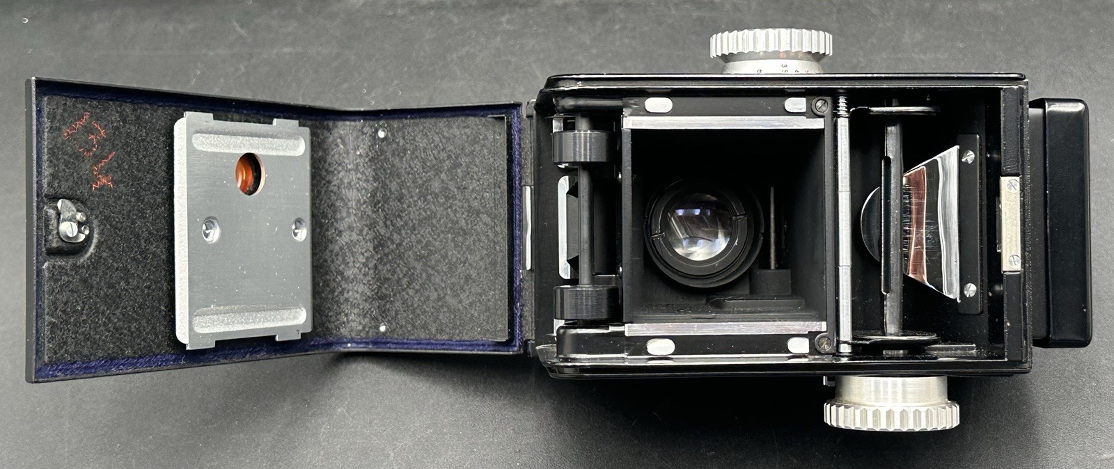 Vintage Ricoh Super 44 TLR Film Camera 4×4 Japan Riken