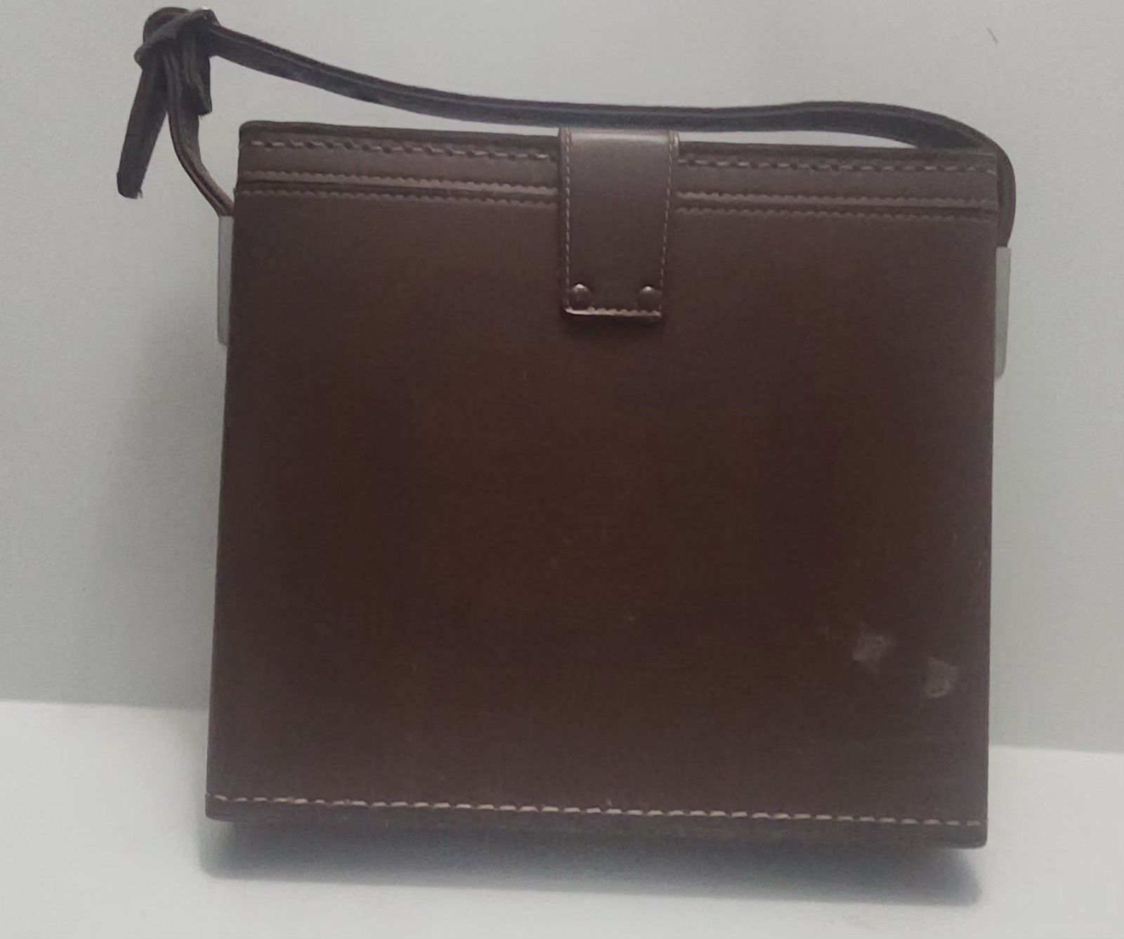 VTG Polaroid Sonar OneStep SX-70 Camera Case Brown Leather w/ Manuals Flash Bar