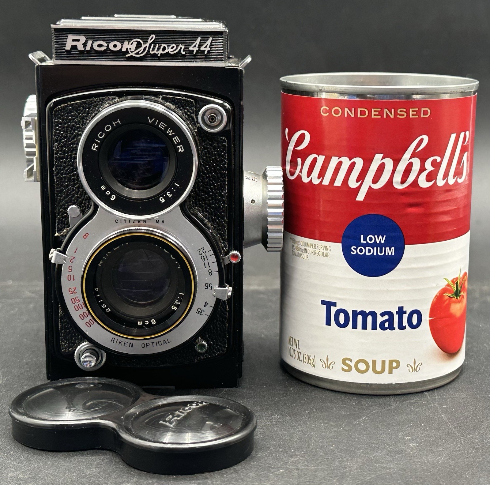 Vintage Ricoh Super 44 TLR Film Camera 4×4 Japan Riken