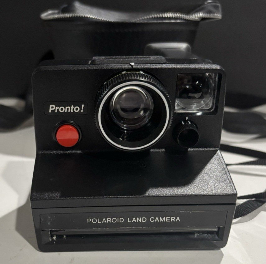 Pronto Polaroid Land Camera Case & Strap UNTESTED