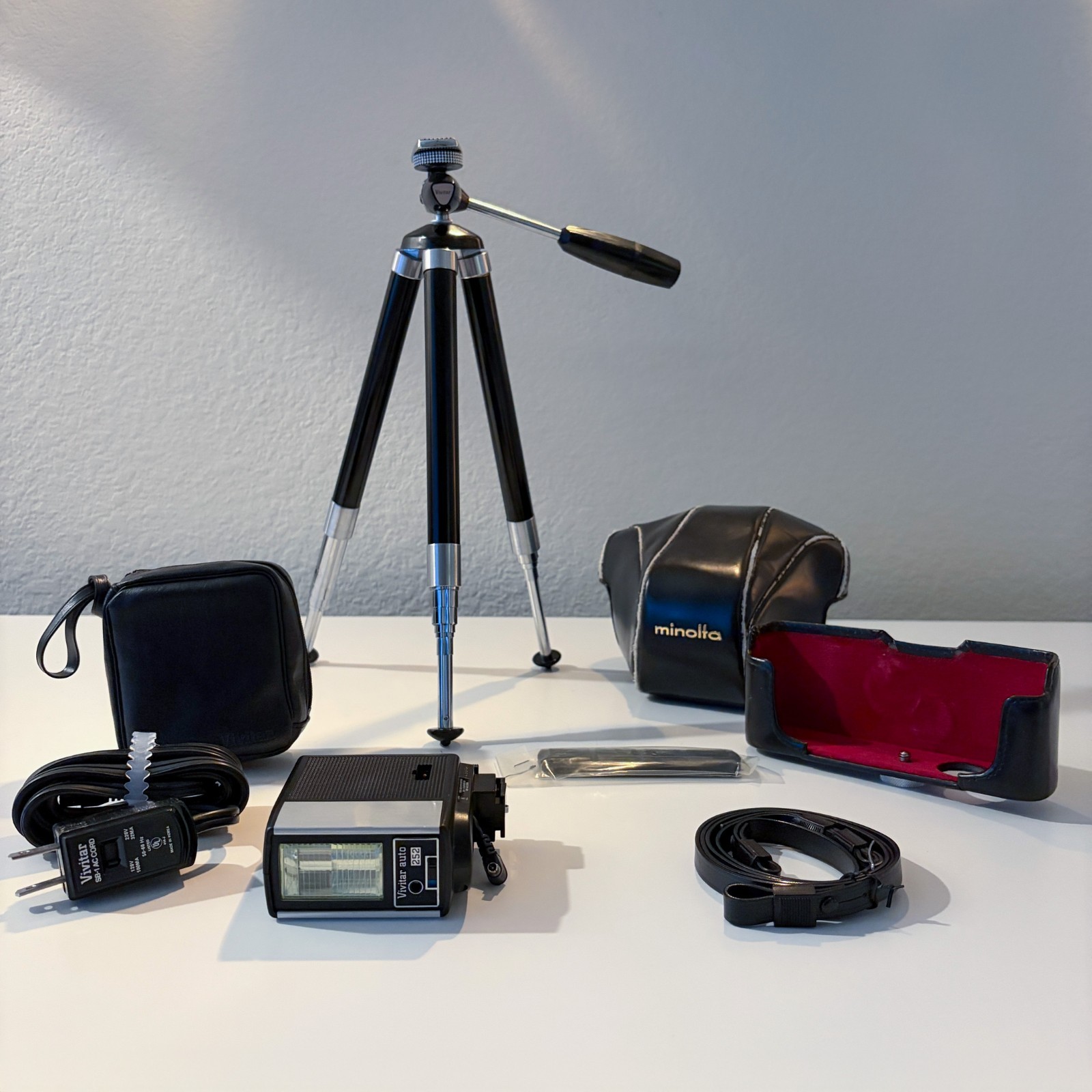 Minolta SR-T 101 CLC 35mm Film Camera Kit | Rokkor 50mm f/1.4 + 200mm Lens