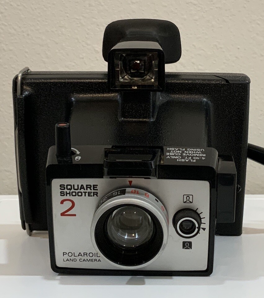 Vintage Untested Color Black And White Polaroid Land Camera Square Shooter 2