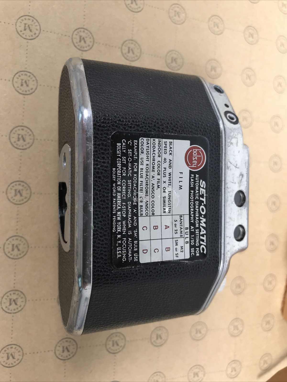 Bolsey Model B2 35mm Film Camera W/ Wollensak 44mm f/3.2 Lens
