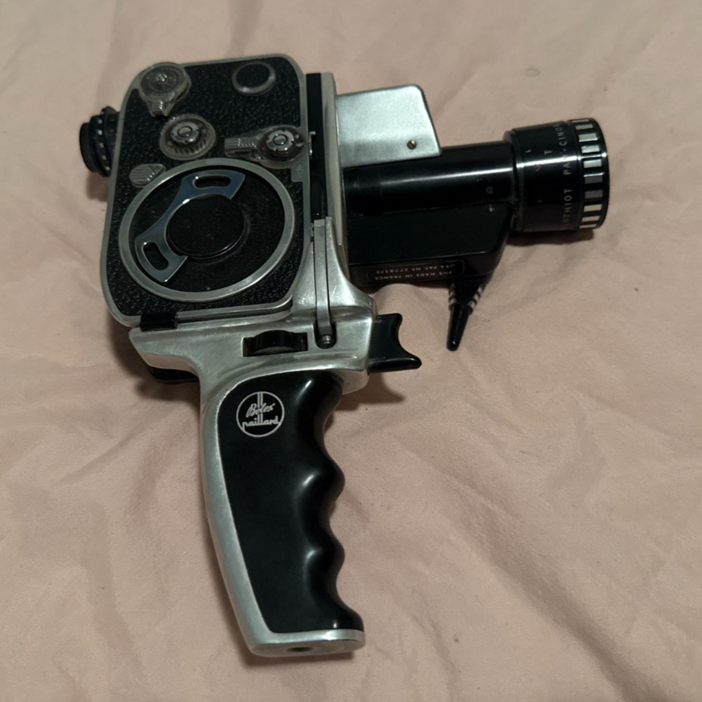 1960s Bolex Paillard P1 Reflex 8mm Movie Camera Pan-Cinor 8-40mm f/1.9 – Runs!