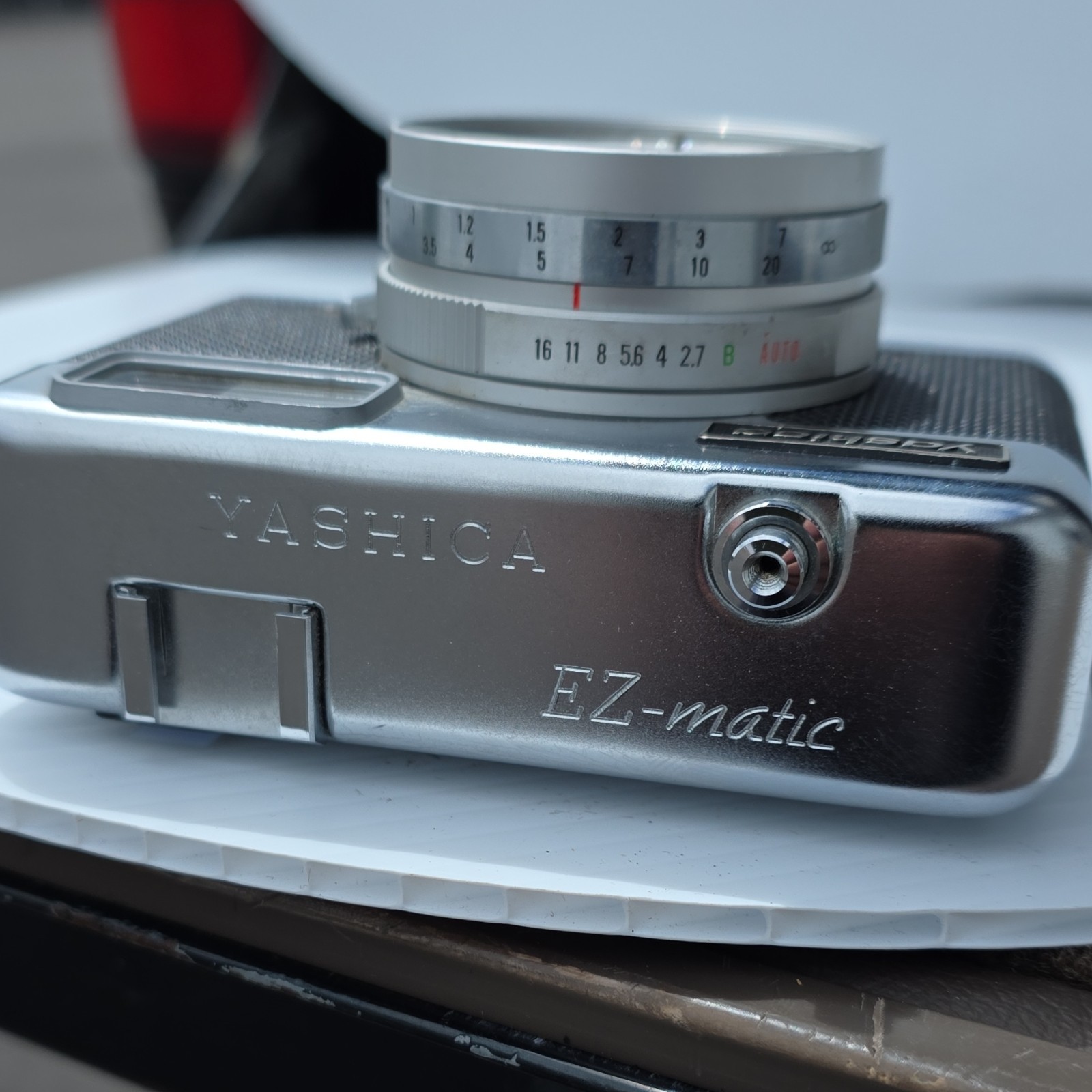 Yashica EZ-Matic 35mm Film Camera Silver w/ Yashinon 38mm f/2.7 Lens
