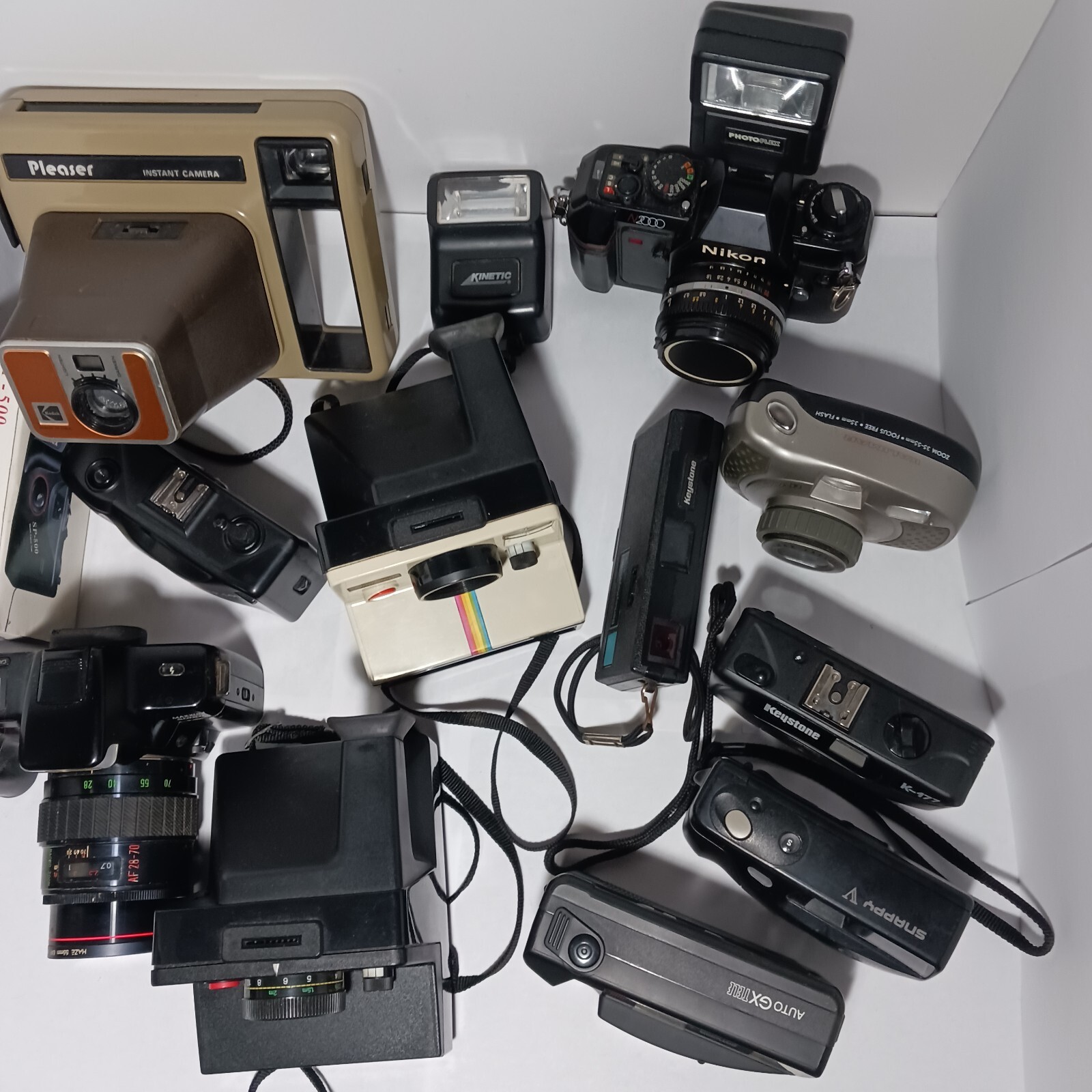 Polaroid Camera Canon Minolta Aimex Nikon Kalimar Kodak Berkey Mixed Vintage Lot